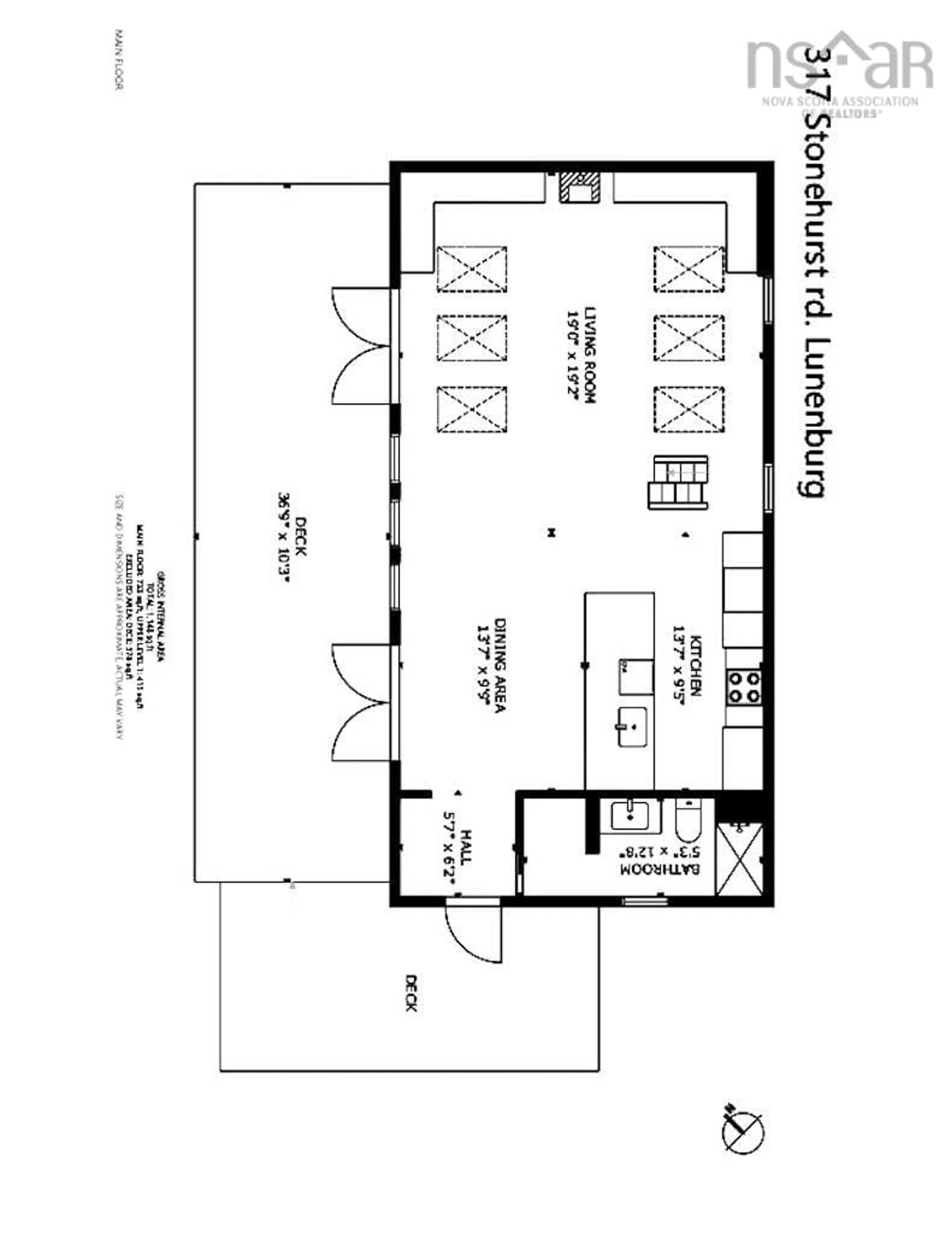 Floor plan for 317 Stonehurst Rd, Stonehurst North Nova Scotia B0J 2C0