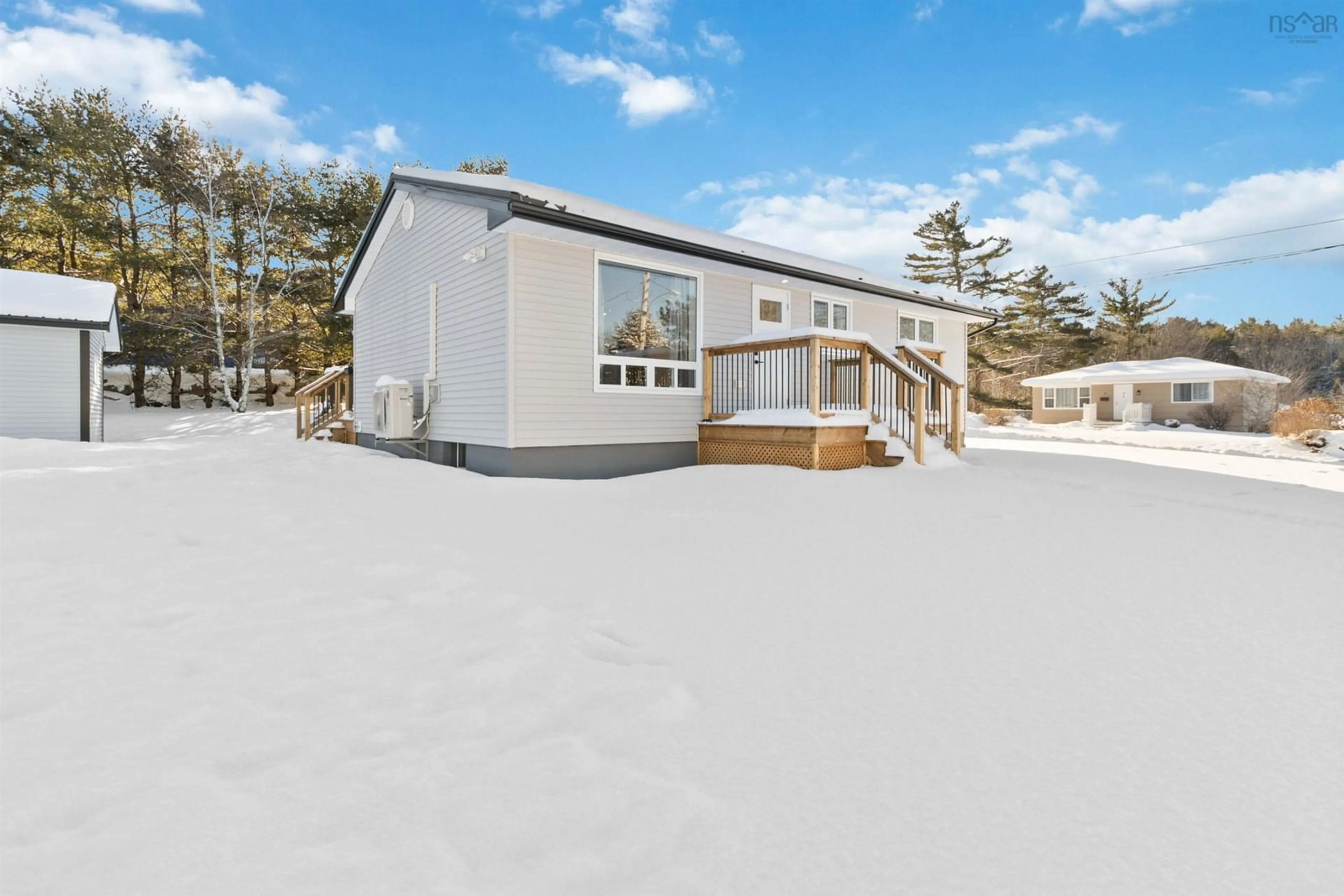 A pic from outside/outdoor area/front of a property/back of a property/a pic from drone, building for 19 Marie Avenue, Bridgewater Nova Scotia B4V 3C8