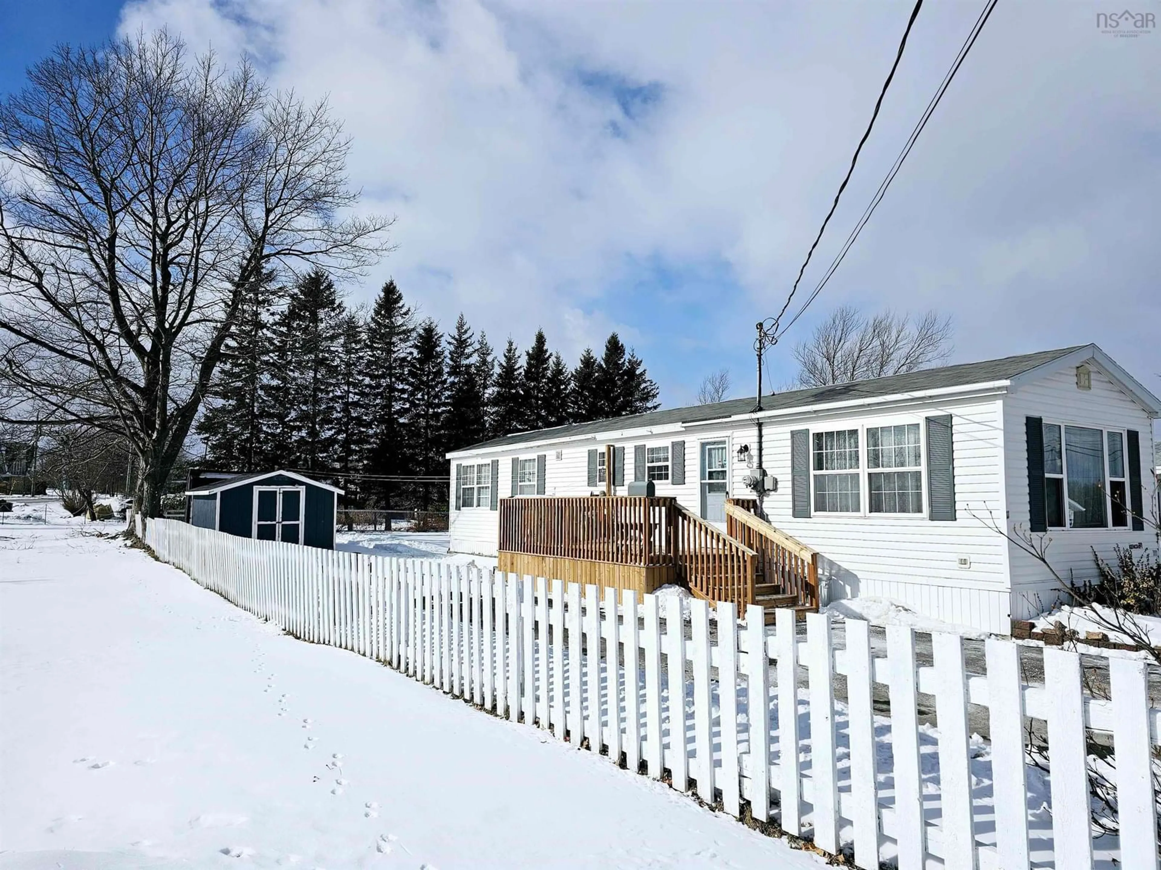 A pic from outside/outdoor area/front of a property/back of a property/a pic from drone, unknown for 11 Vickers Lane, Sydney Mines Nova Scotia B1V 2V1