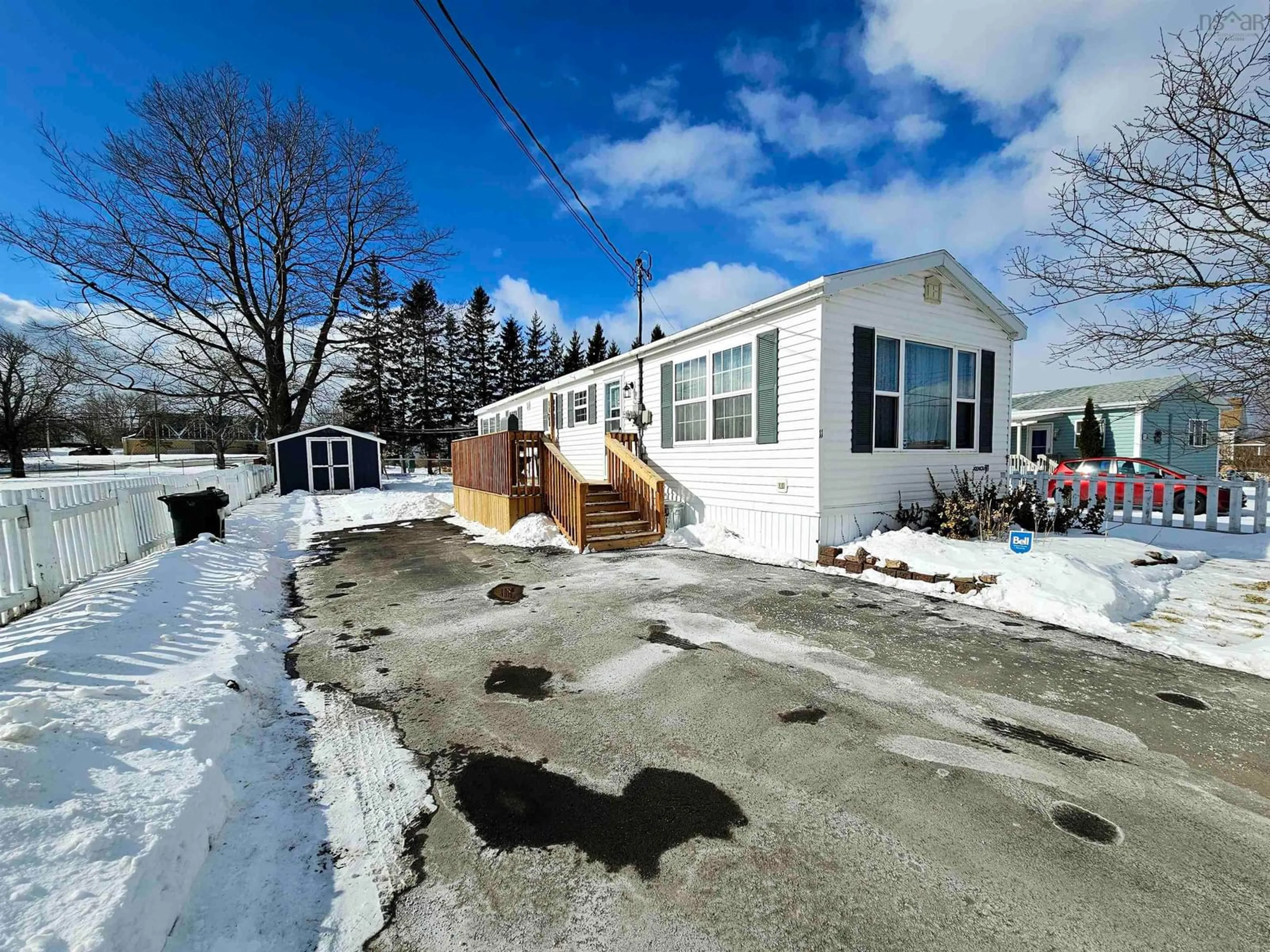 A pic from outside/outdoor area/front of a property/back of a property/a pic from drone, street for 11 Vickers Lane, Sydney Mines Nova Scotia B1V 2V1