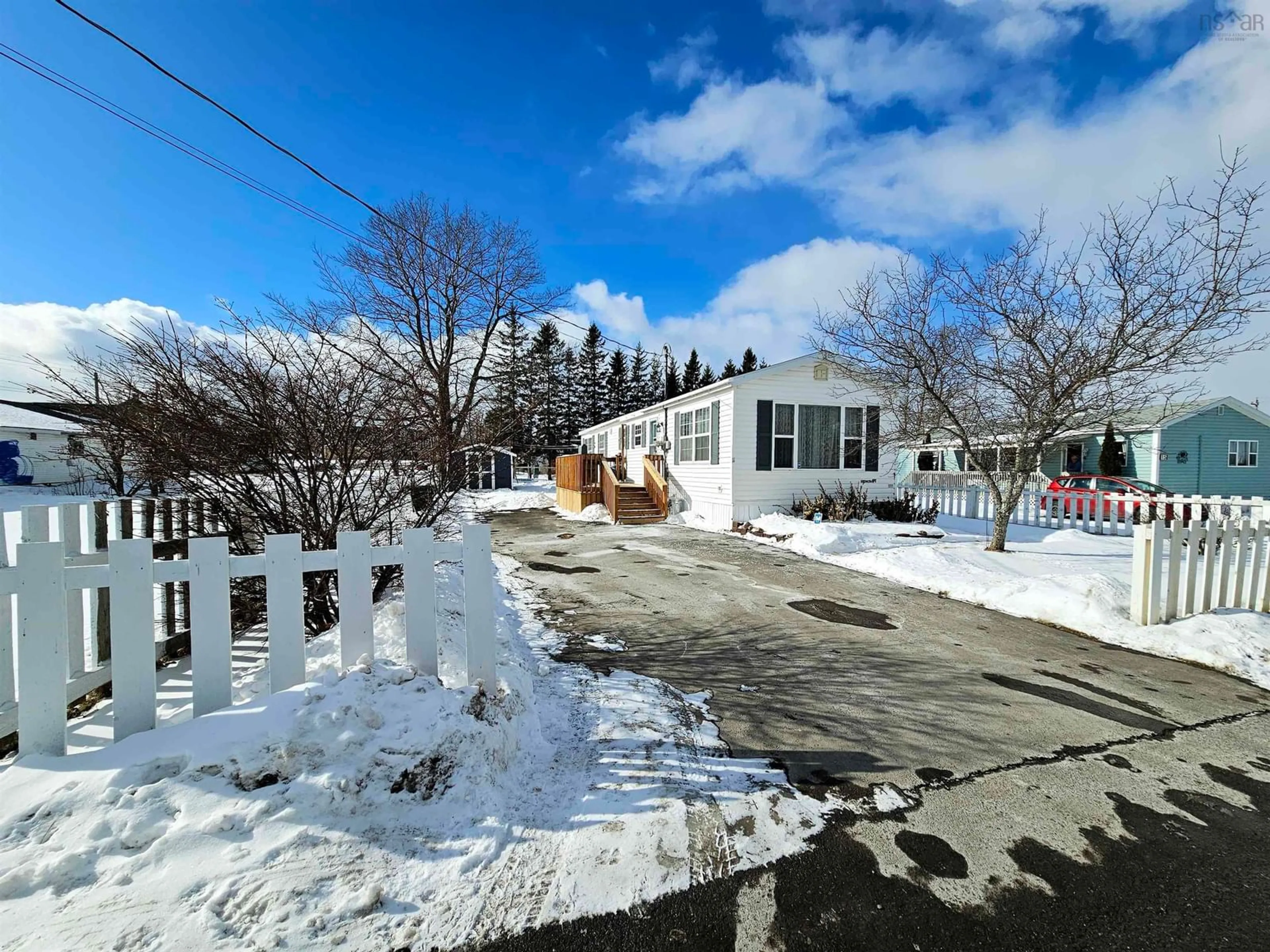 A pic from outside/outdoor area/front of a property/back of a property/a pic from drone, street for 11 Vickers Lane, Sydney Mines Nova Scotia B1V 2V1