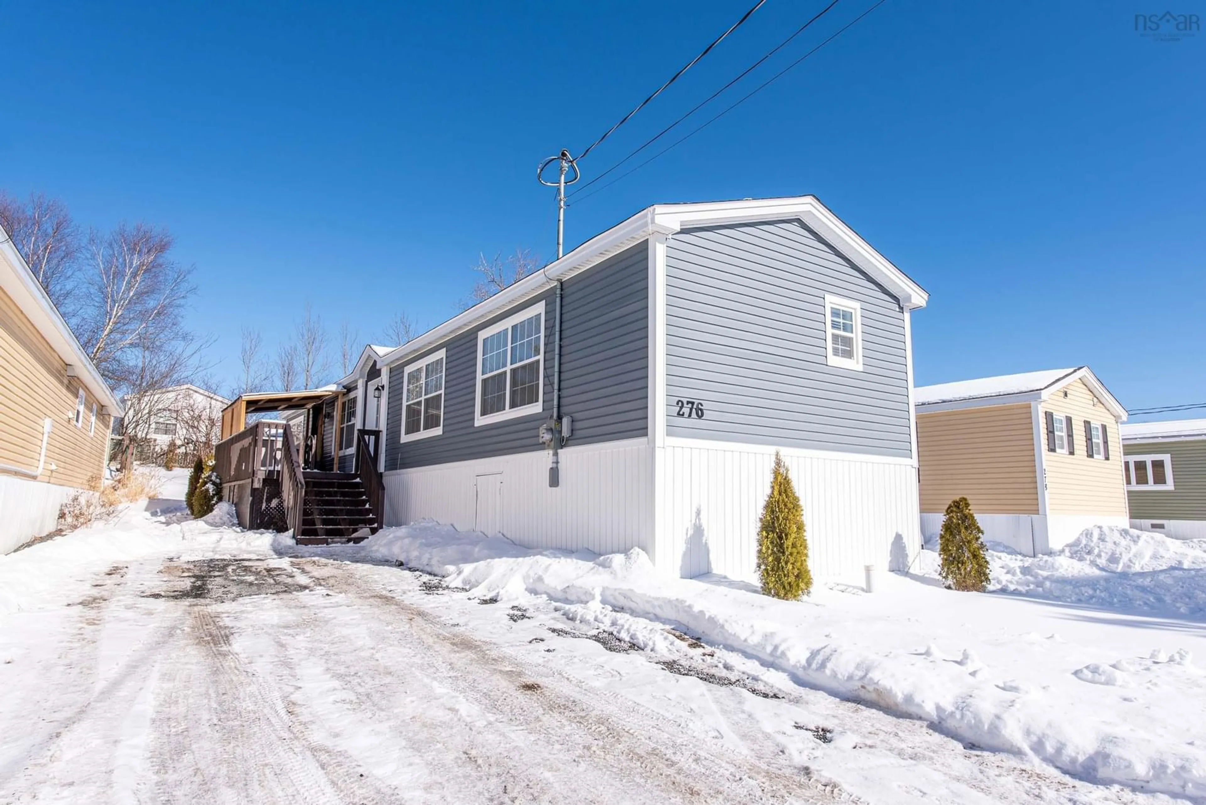 Home with vinyl exterior material, street for 276 Parklane Dr, Lower Sackville Nova Scotia B4C 2X3