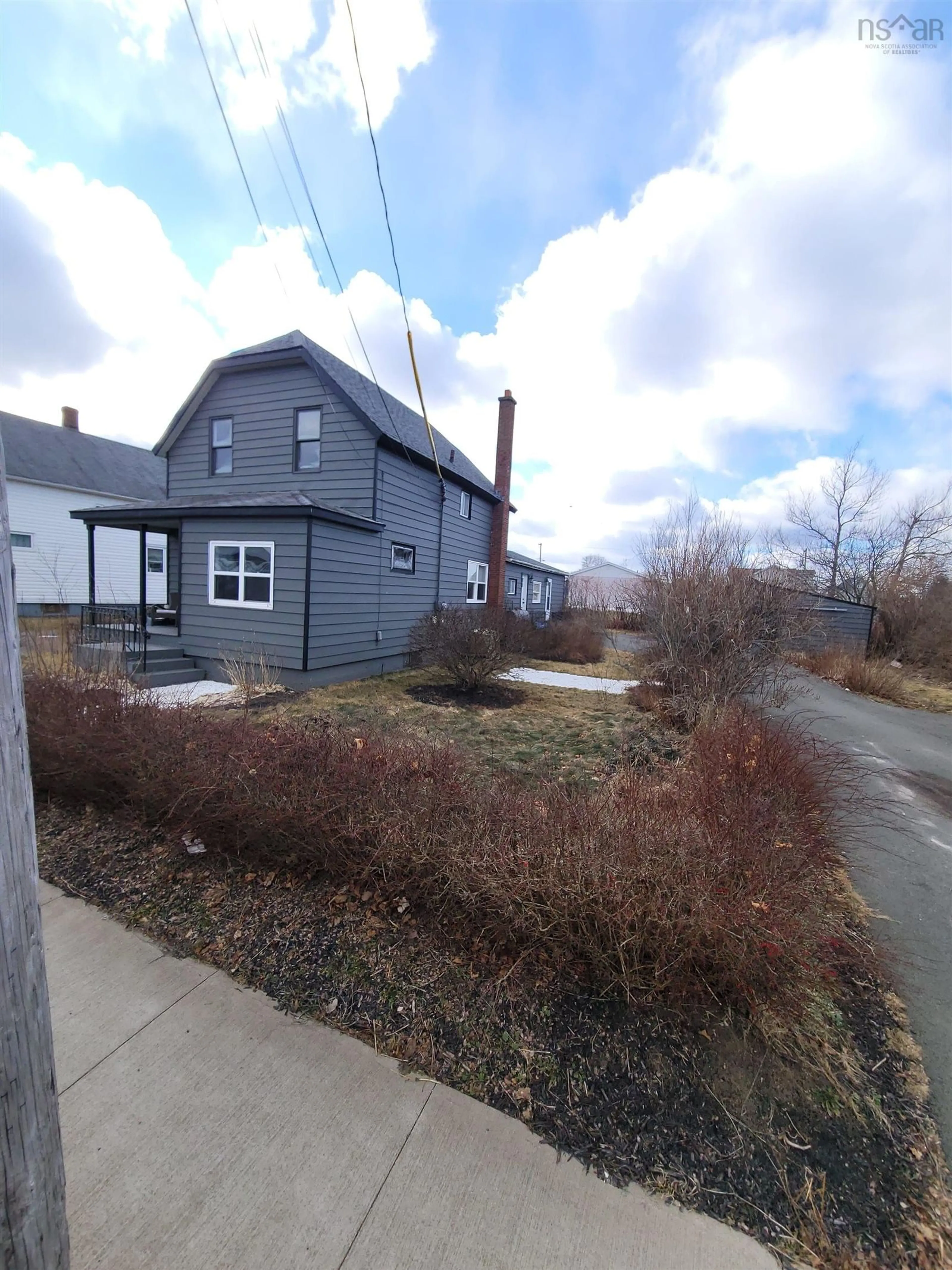 A pic from outside/outdoor area/front of a property/back of a property/a pic from drone, street for 22 Dragatis St, Glace Bay Nova Scotia B1A 2B5