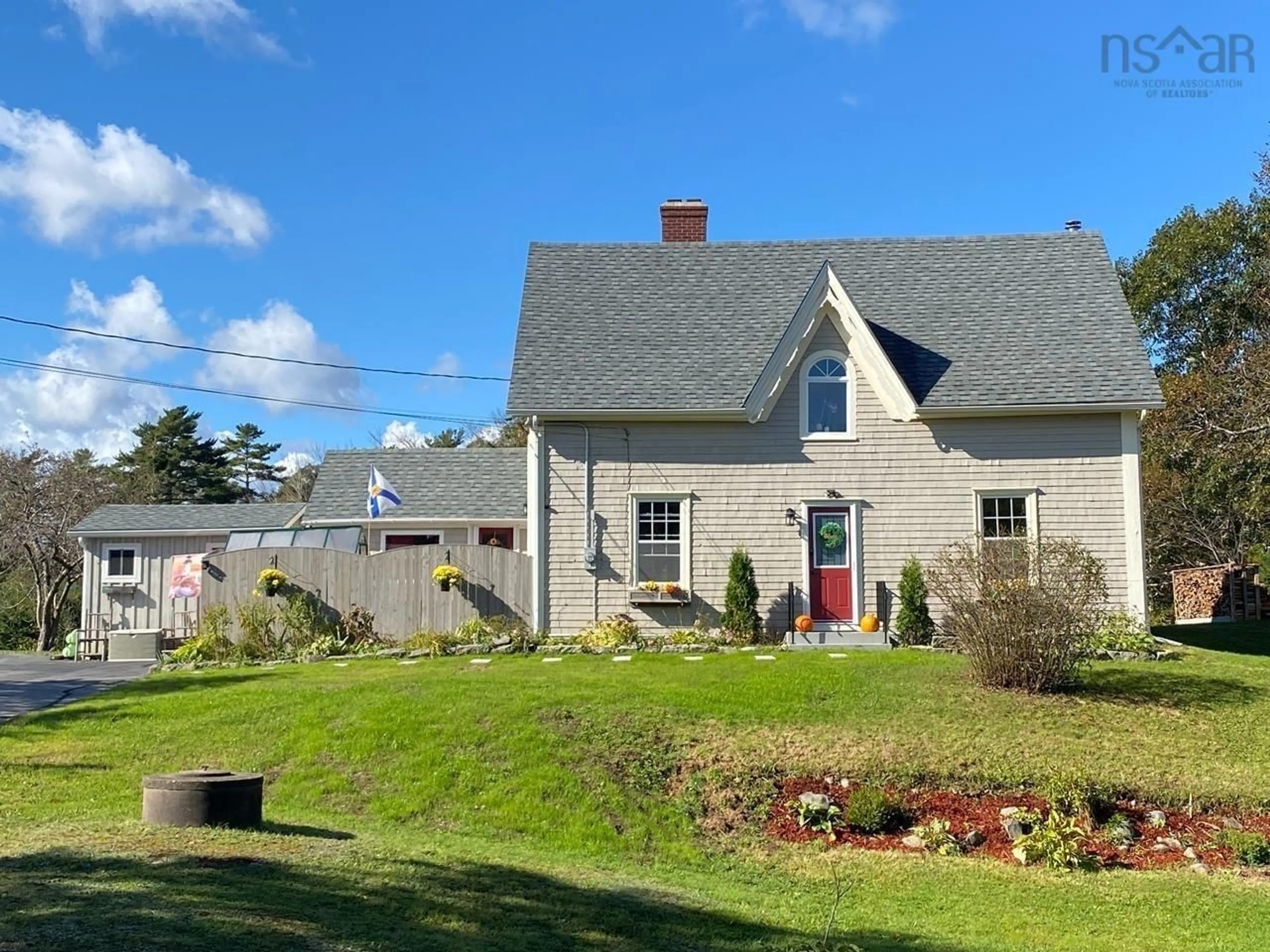 A pic from outside/outdoor area/front of a property/back of a property/a pic from drone, street for 6381 Highway 3, Jordan Falls Nova Scotia B0T 1J0