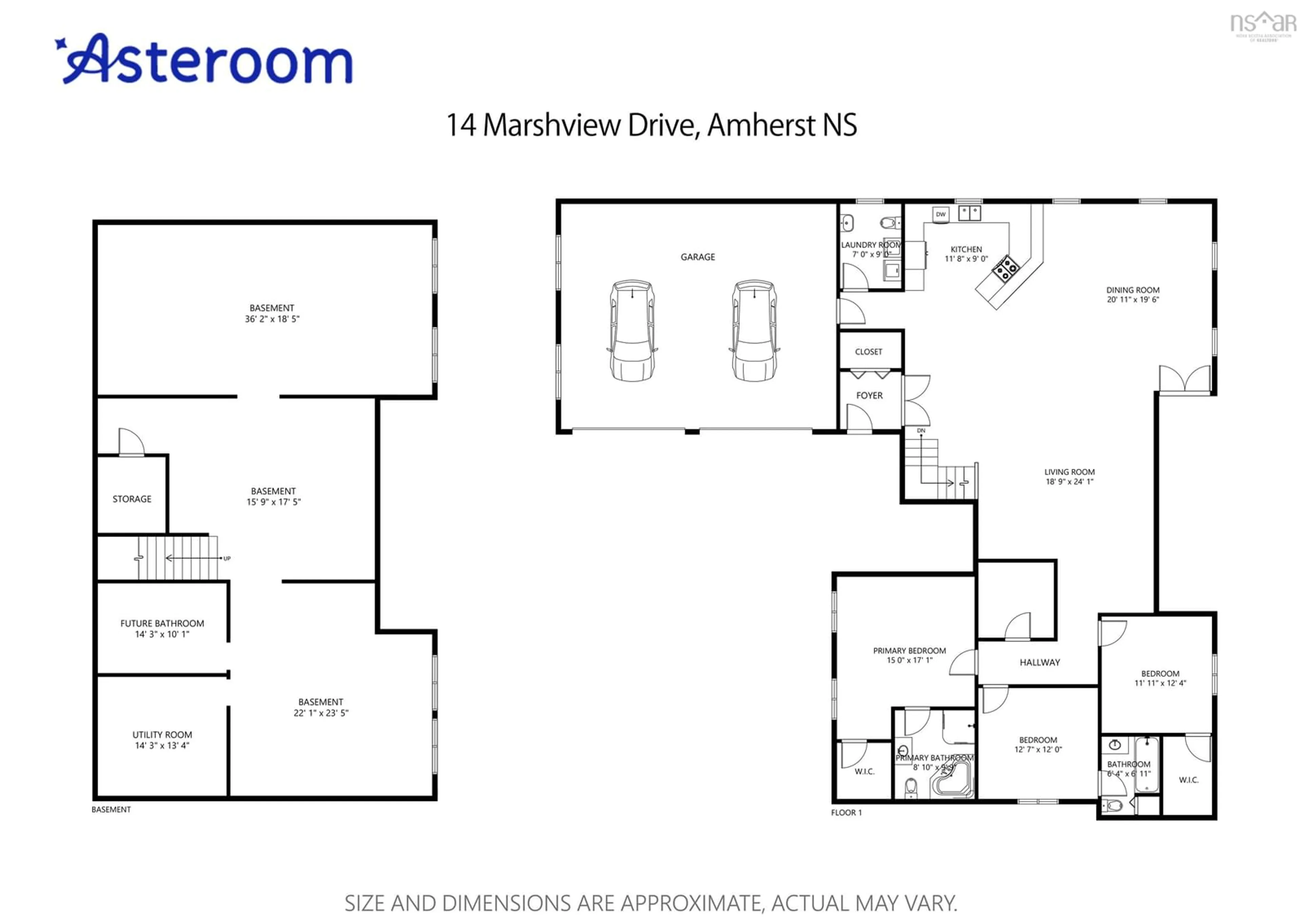 Floor plan for 14 Marshview Dr, Amherst Nova Scotia B4H 4C1