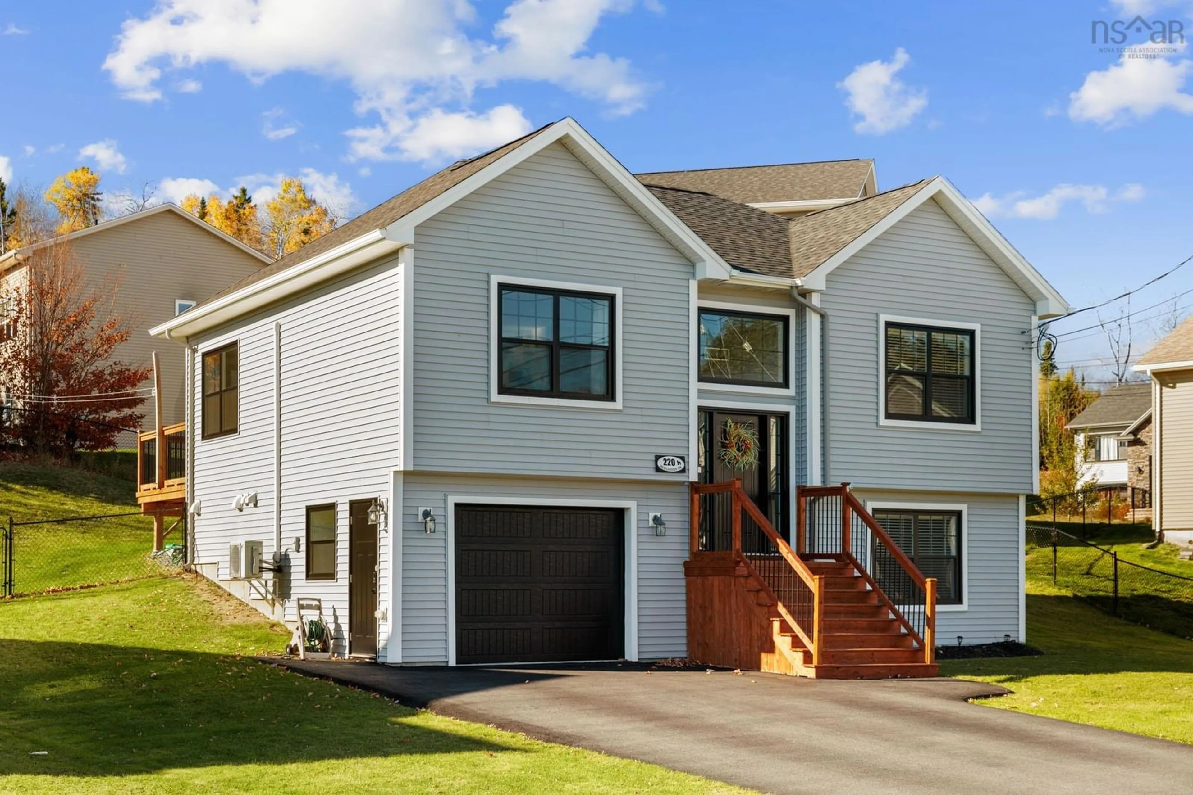 Home with vinyl exterior material, street for 220 Jackladder Dr, Middle Sackville Nova Scotia B4E 0B7