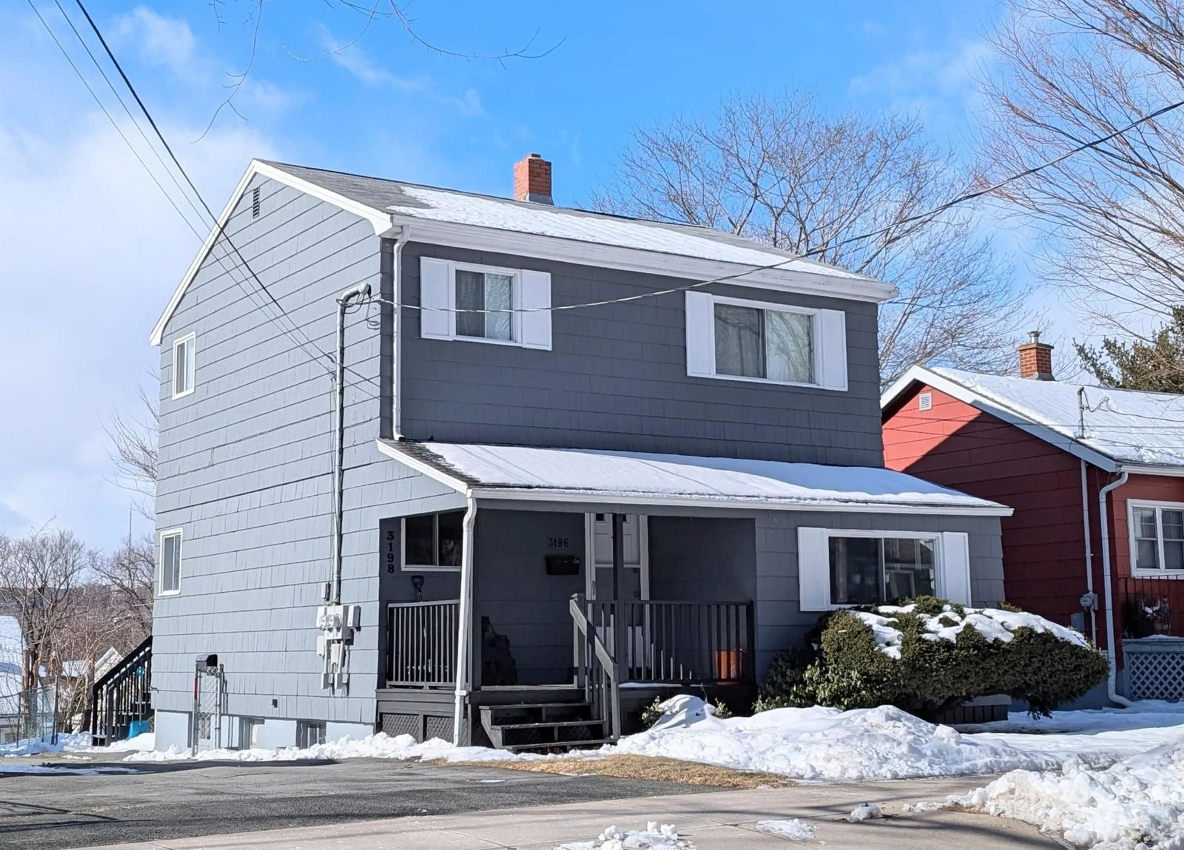 Home with vinyl exterior material, street for 3196-98 Beresford Rd, Halifax Nova Scotia B3L 3R8