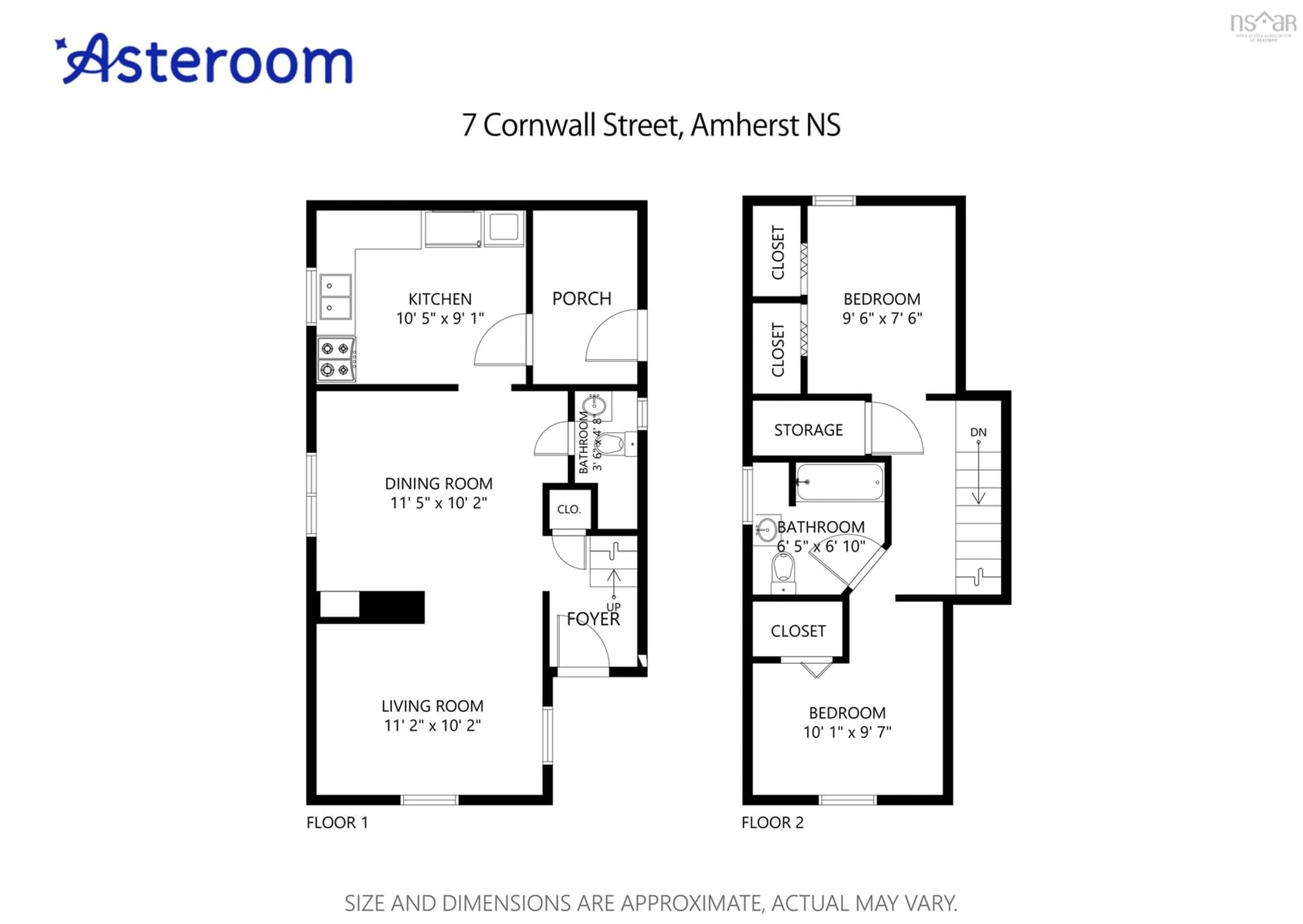 Floor plan for 7 Cornwall St, Amherst Nova Scotia B4H 1H3