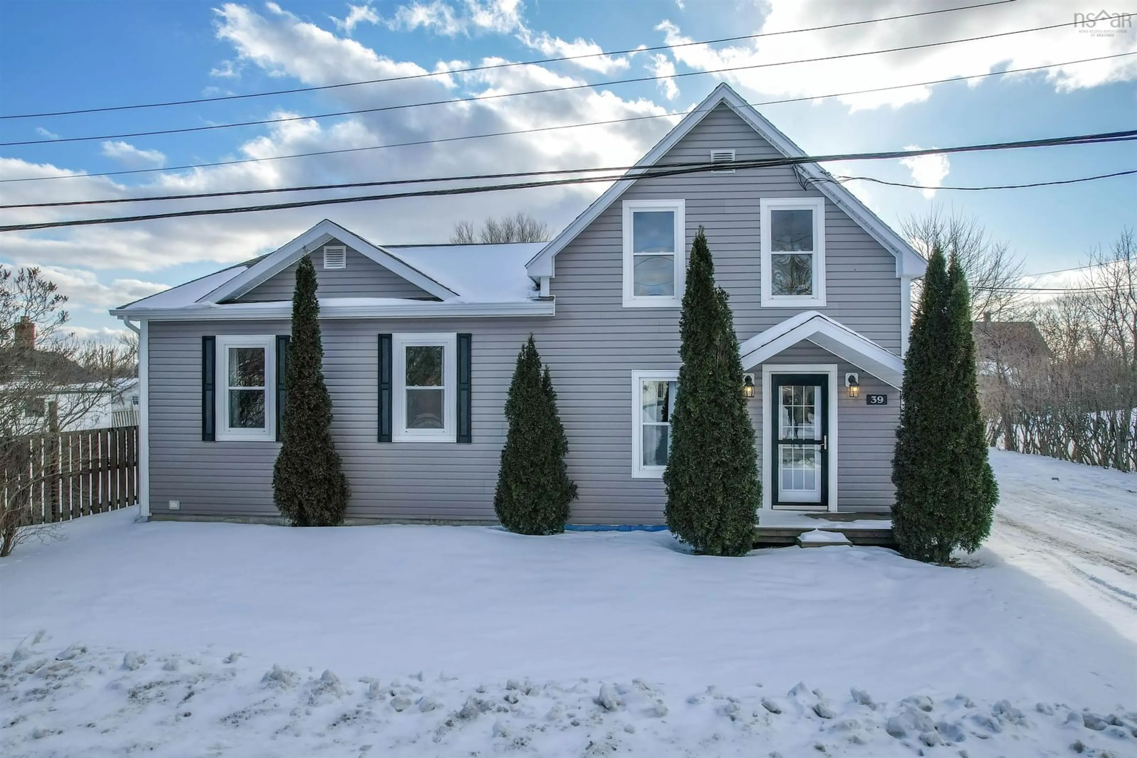 Home with vinyl exterior material, street for 39 Second Ave, Florence Nova Scotia B1Y 1P8