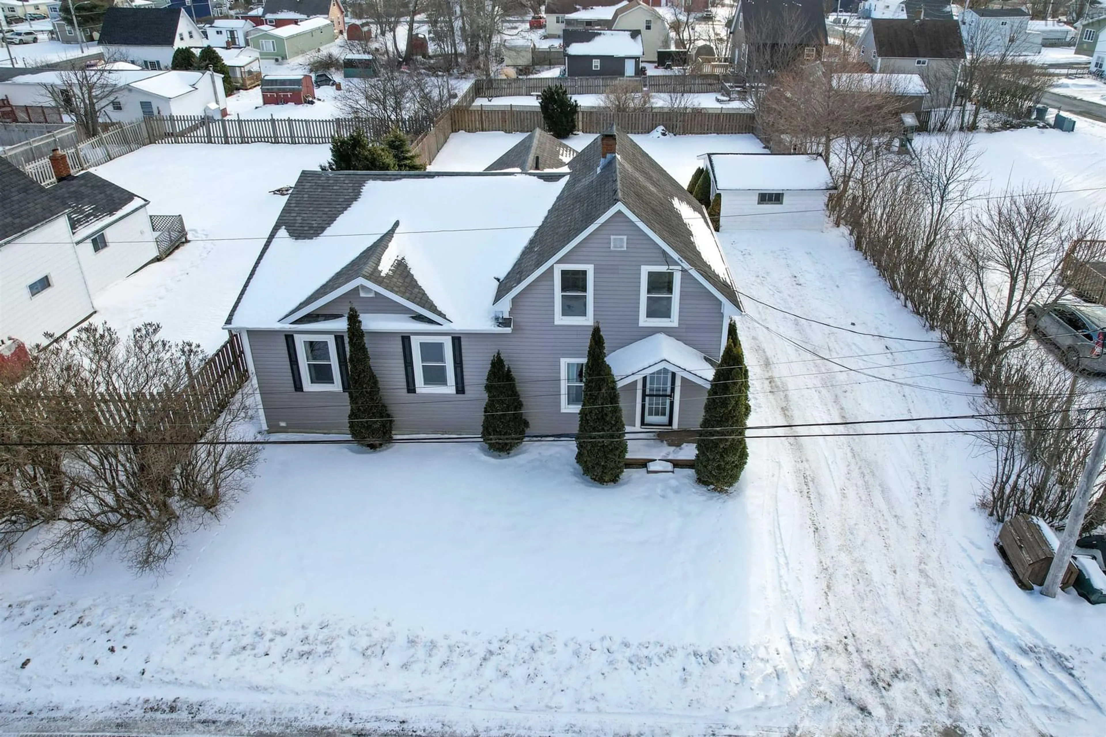 A pic from outside/outdoor area/front of a property/back of a property/a pic from drone, street for 39 Second Ave, Florence Nova Scotia B1Y 1P8