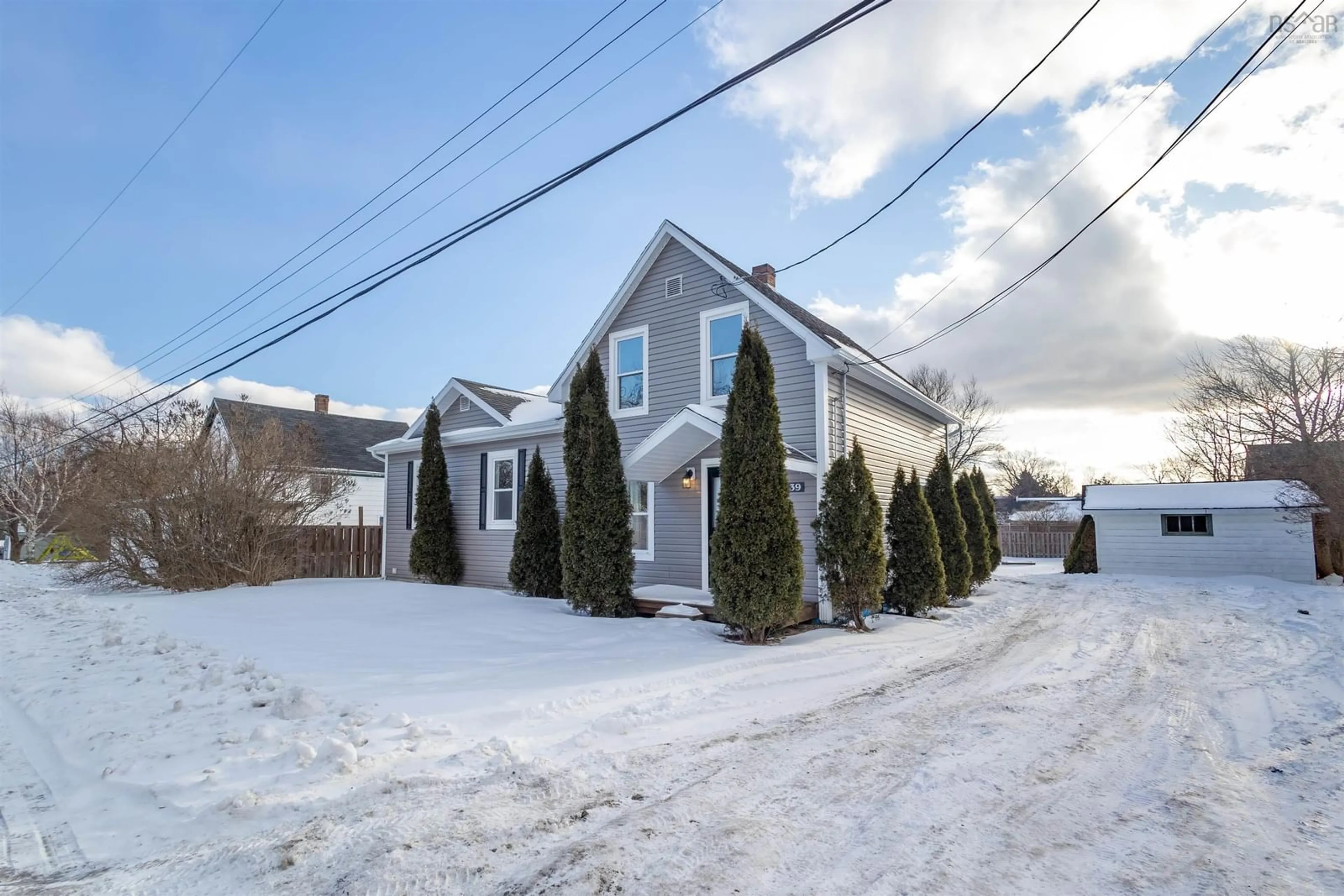 A pic from outside/outdoor area/front of a property/back of a property/a pic from drone, street for 39 Second Ave, Florence Nova Scotia B1Y 1P8