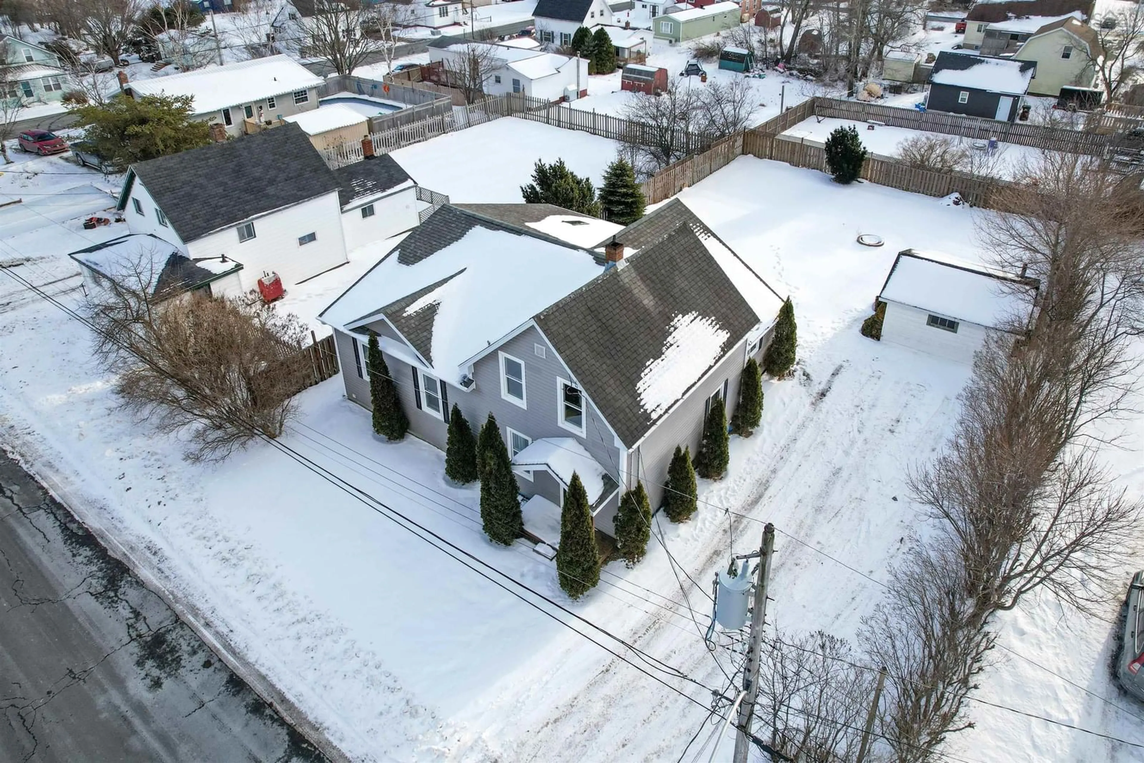 A pic from outside/outdoor area/front of a property/back of a property/a pic from drone, street for 39 Second Ave, Florence Nova Scotia B1Y 1P8