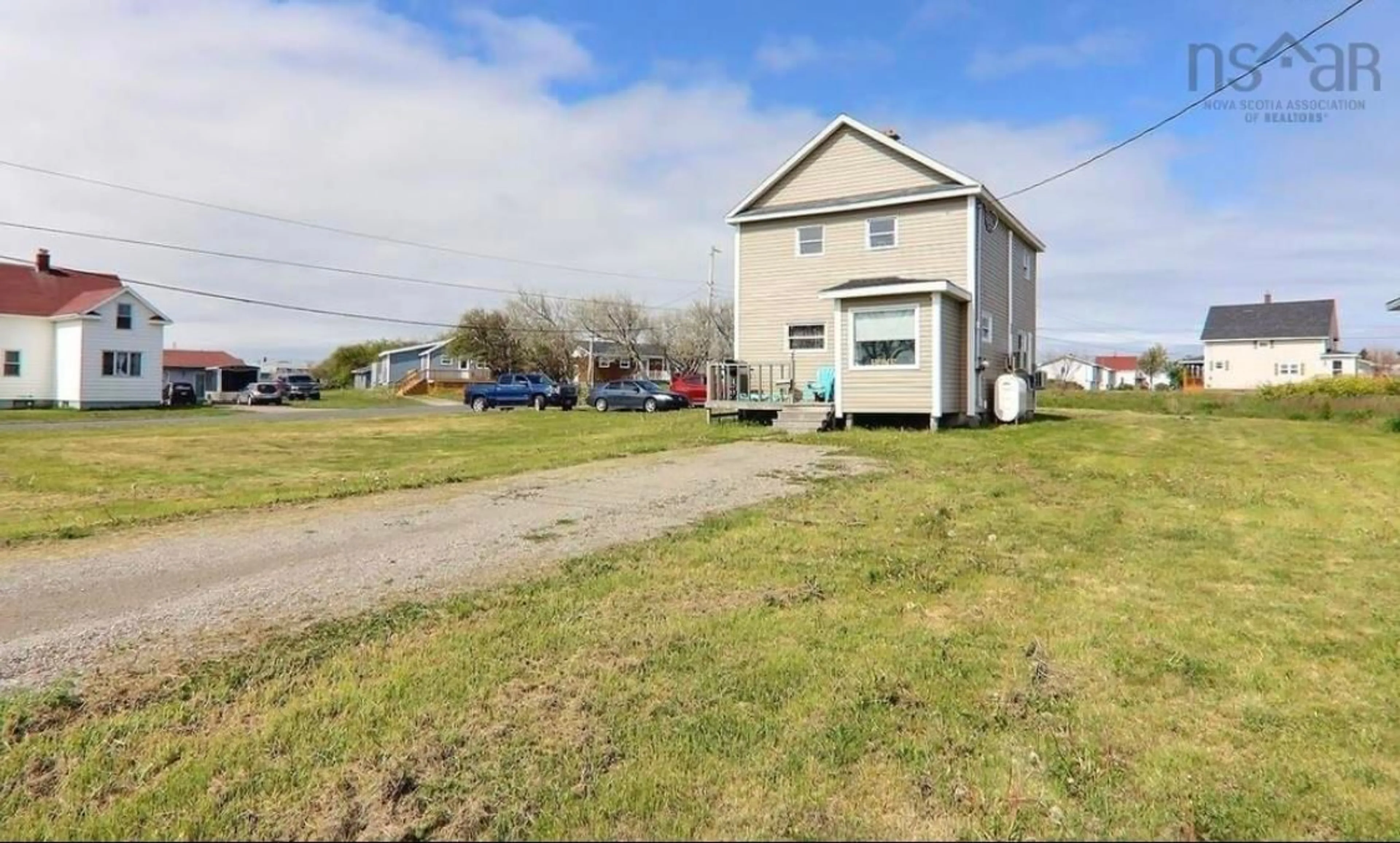 A pic from outside/outdoor area/front of a property/back of a property/a pic from drone, building for 263 Ling St, New Waterford Nova Scotia B1H 2W3