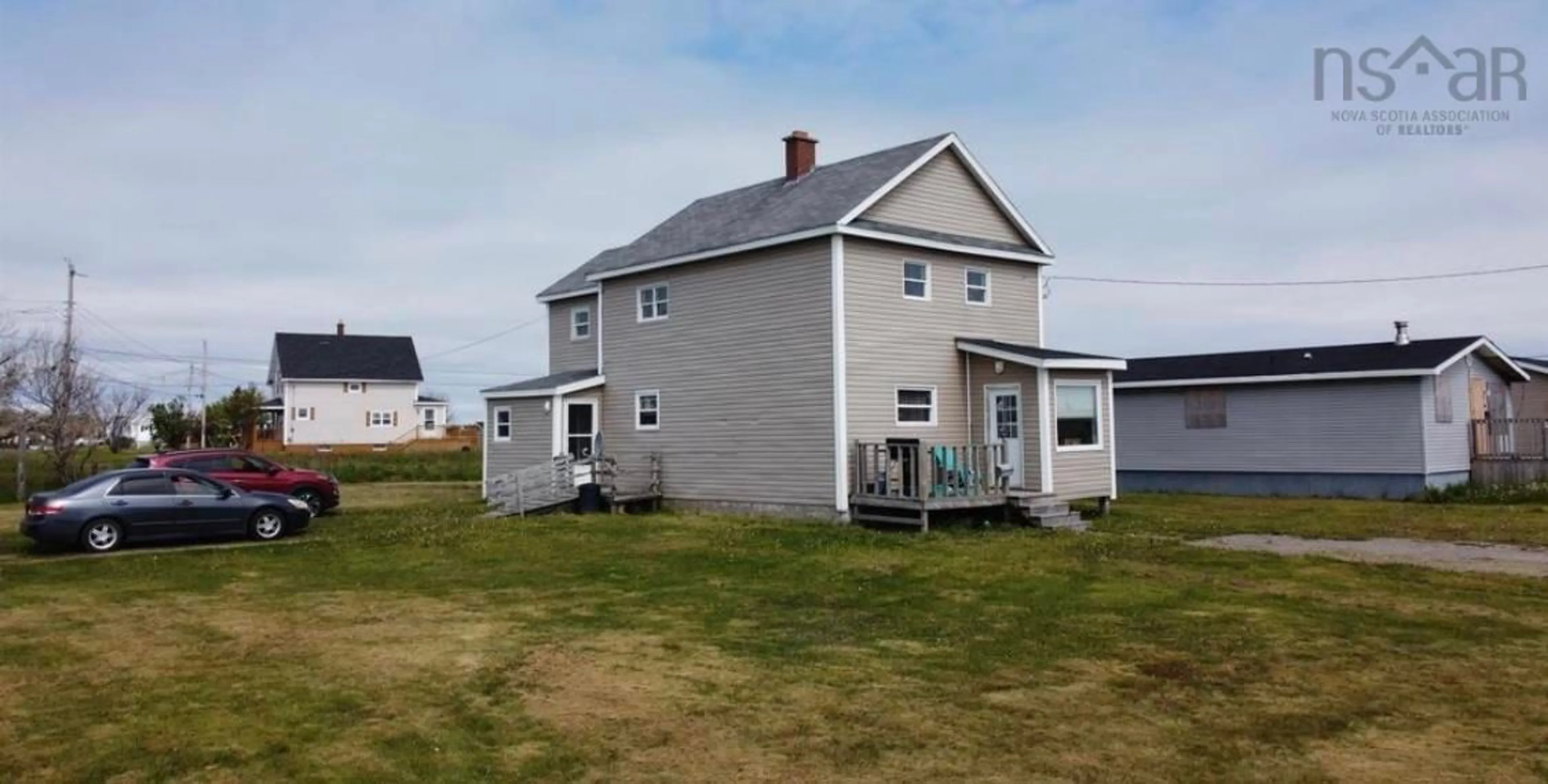 A pic from outside/outdoor area/front of a property/back of a property/a pic from drone, building for 263 Ling St, New Waterford Nova Scotia B1H 2W3