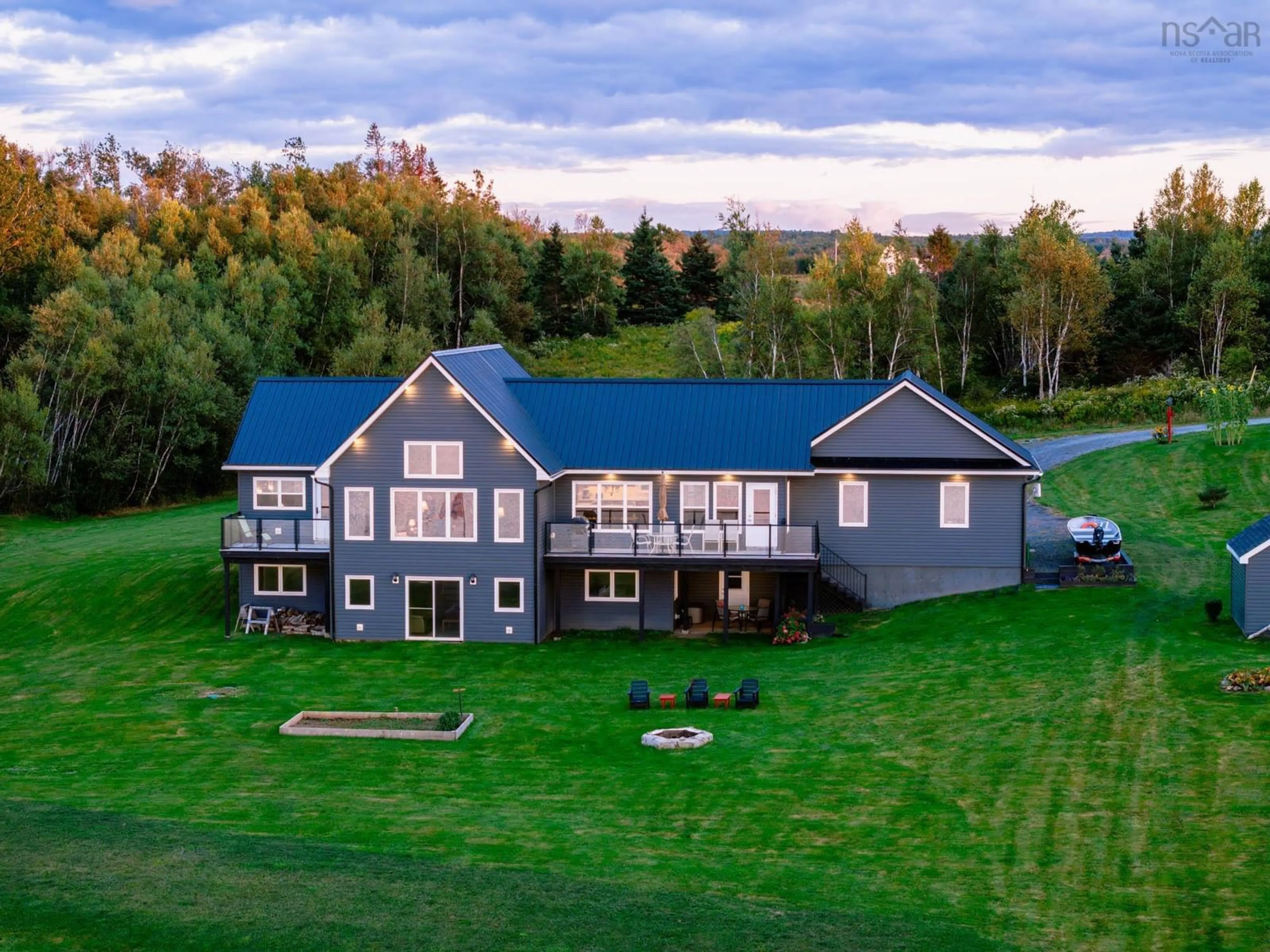 A pic from outside/outdoor area/front of a property/back of a property/a pic from drone, mountain view for 419 Robertsons Rd, Egerton Nova Scotia B0K 1G0