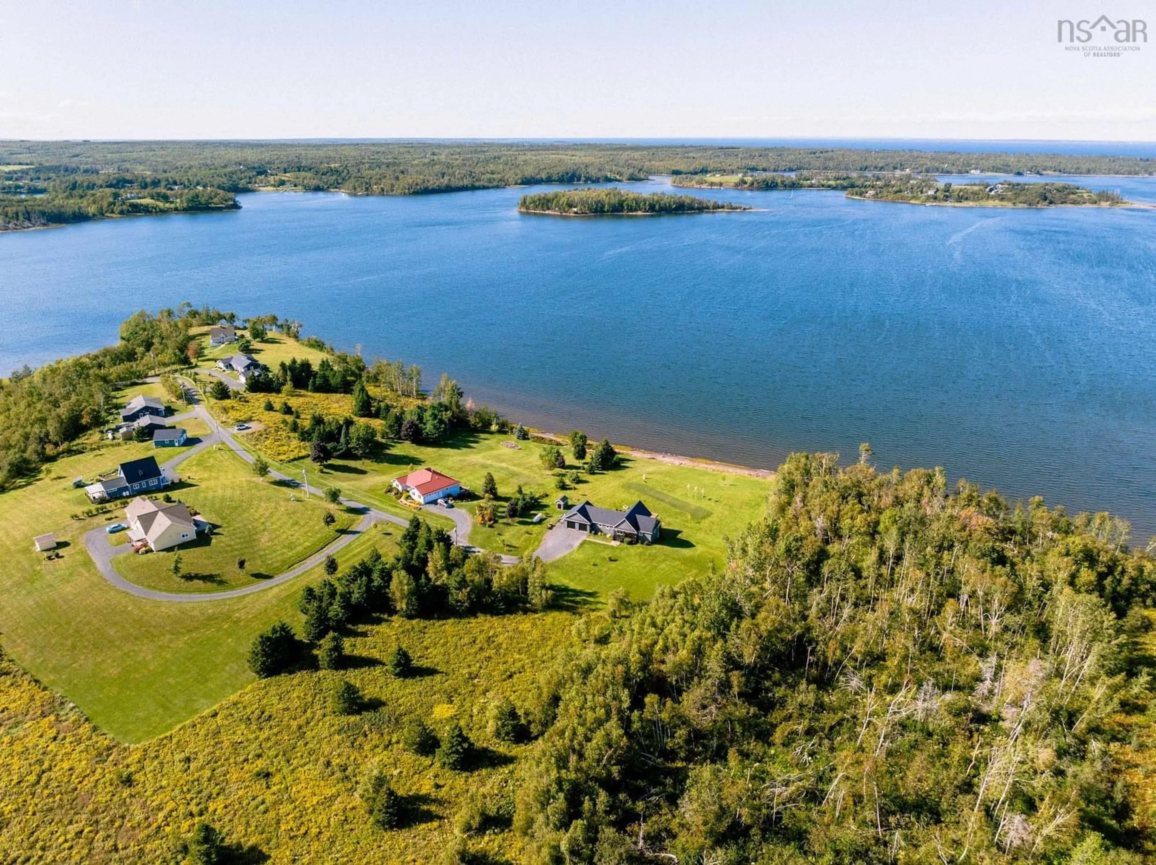 A pic from outside/outdoor area/front of a property/back of a property/a pic from drone, water/lake/river/ocean view for 419 Robertsons Rd, Egerton Nova Scotia B0K 1G0