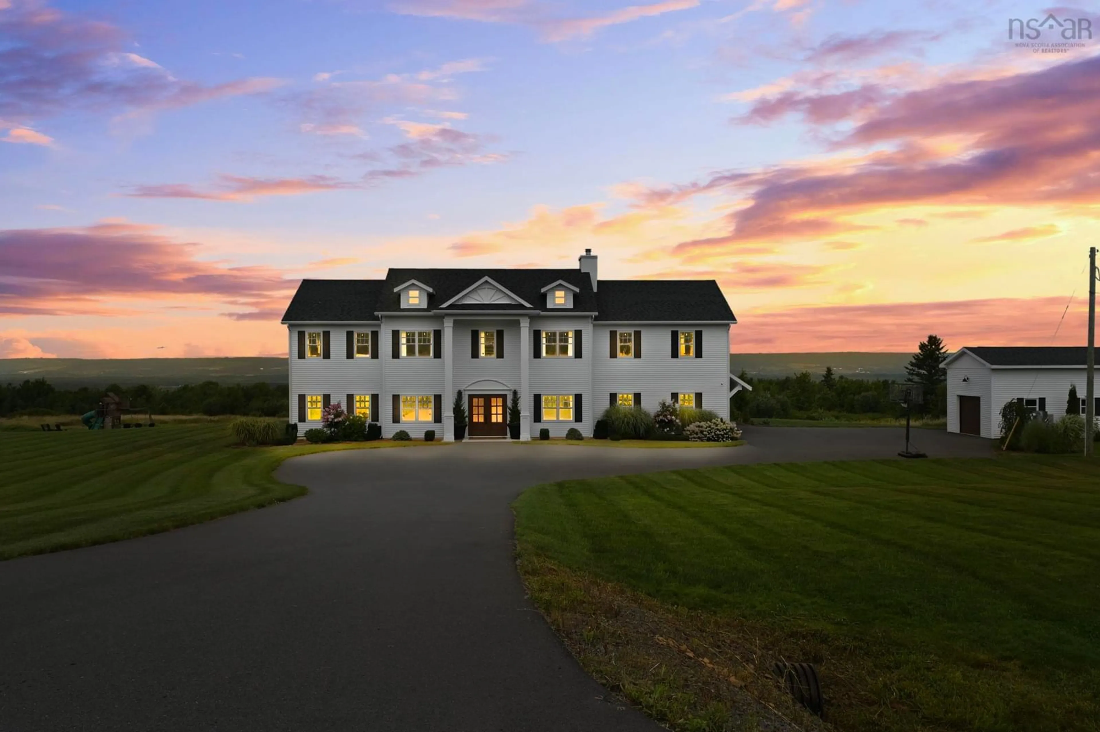 A pic from outside/outdoor area/front of a property/back of a property/a pic from drone, building for 1681 Harmony Rd, Nicholsville Nova Scotia B0P 1C0