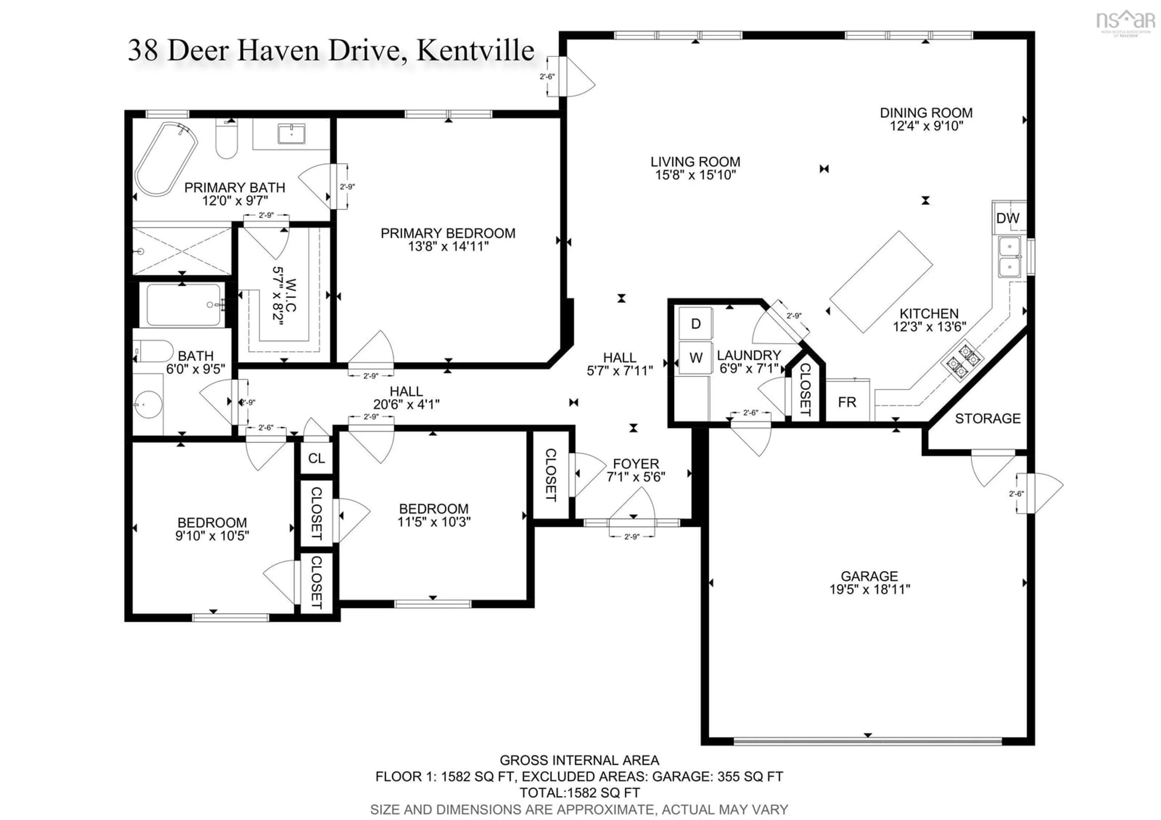 Floor plan for 38 Deer Haven Drive, Kentville Nova Scotia B4N 0C1