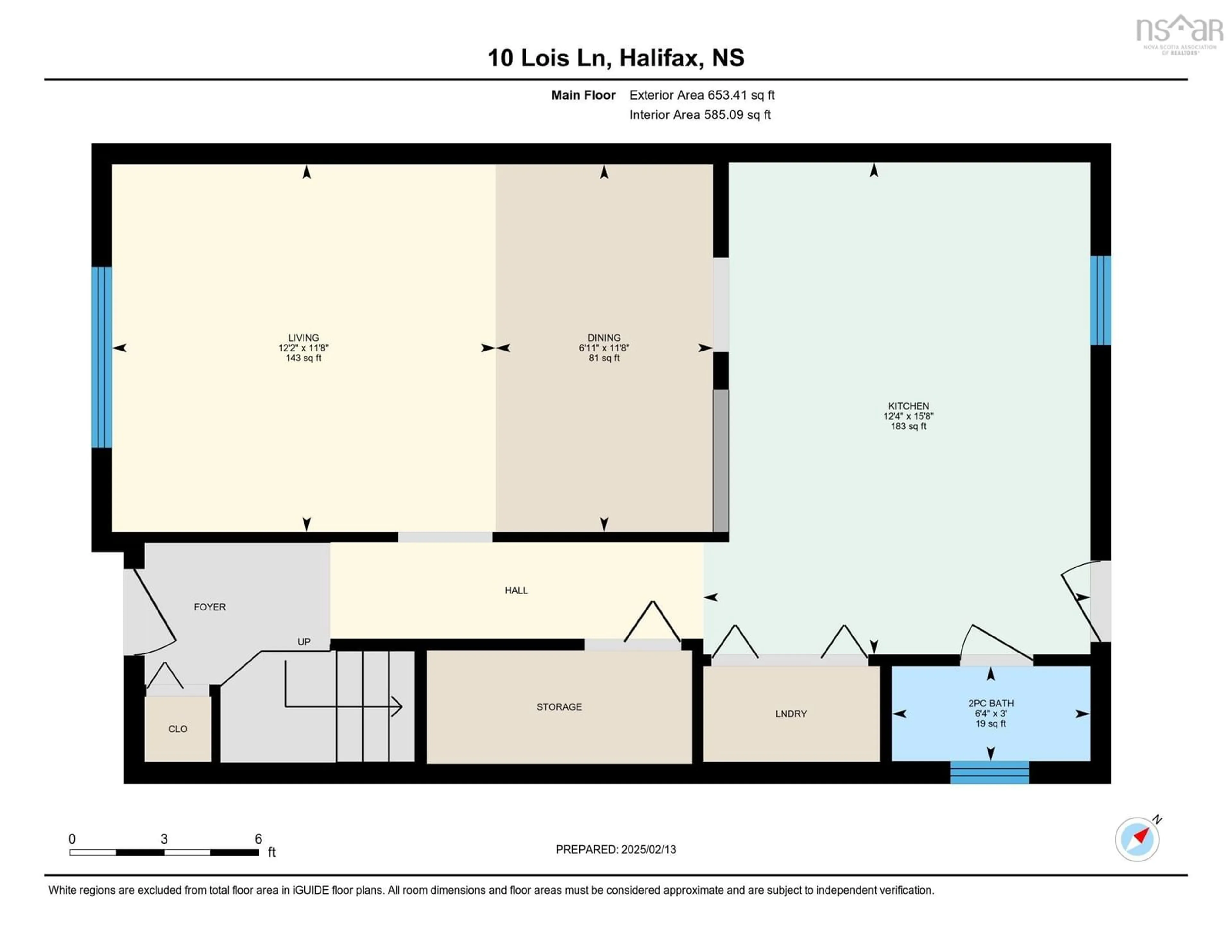 Floor plan for 10 Lois Lane, Halifax Nova Scotia B3P 2T2