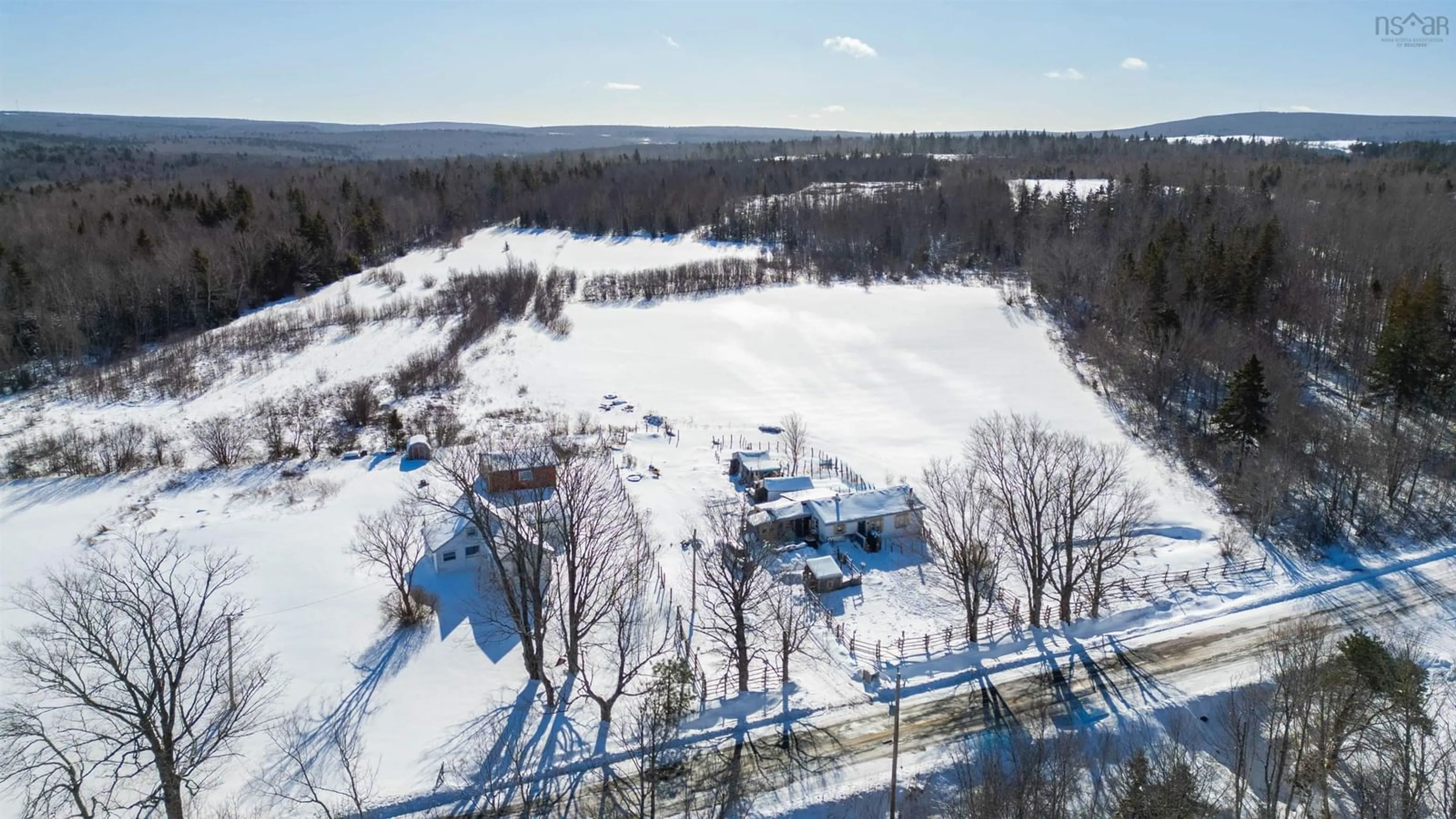 A pic from outside/outdoor area/front of a property/back of a property/a pic from drone, unknown for 1070 South Brook Rd, South Brook Nova Scotia B0M 1W0