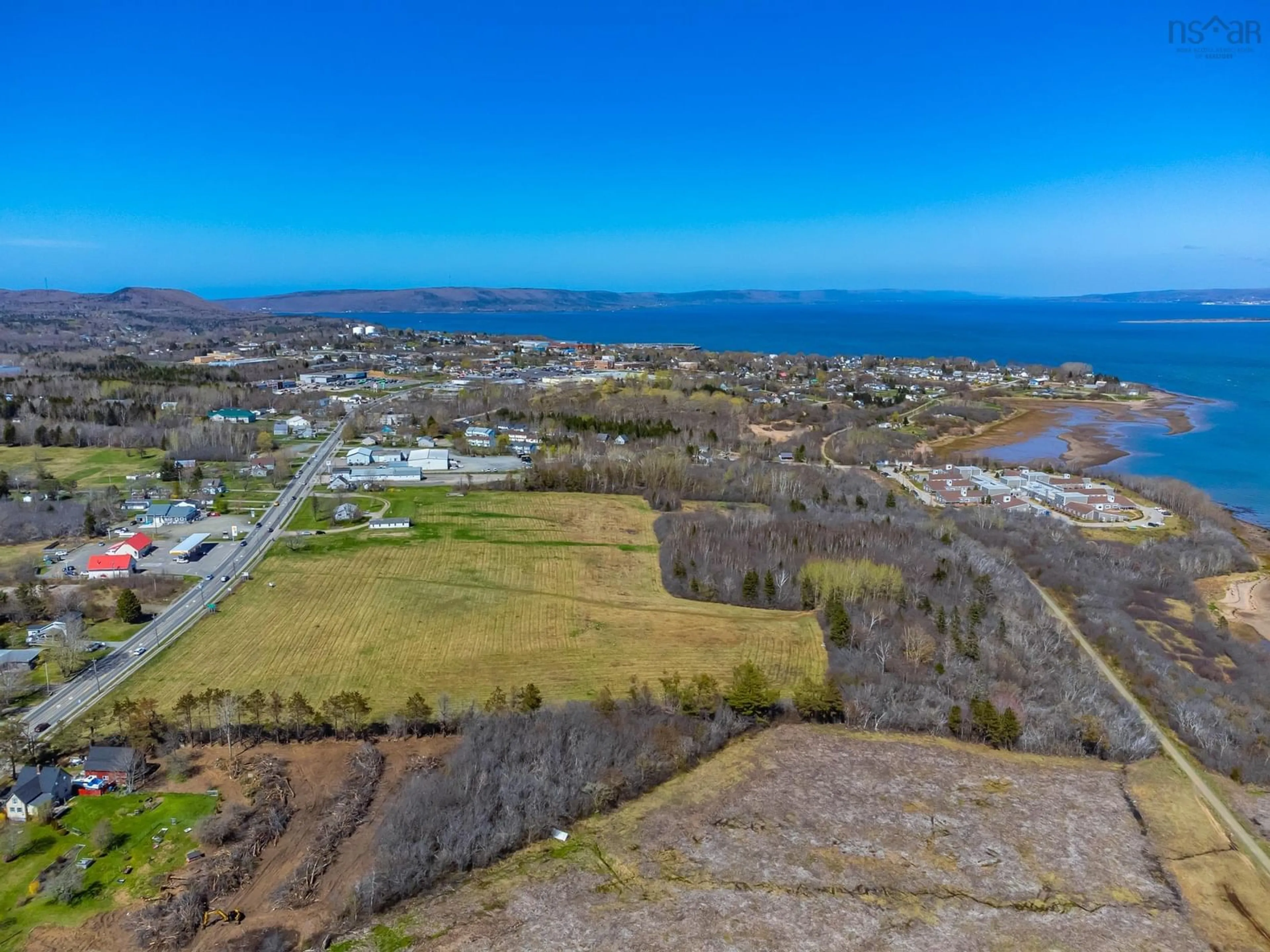 A pic from outside/outdoor area/front of a property/back of a property/a pic from drone, water/lake/river/ocean view for 239 Highway 303, Conway Nova Scotia B0V 1A0