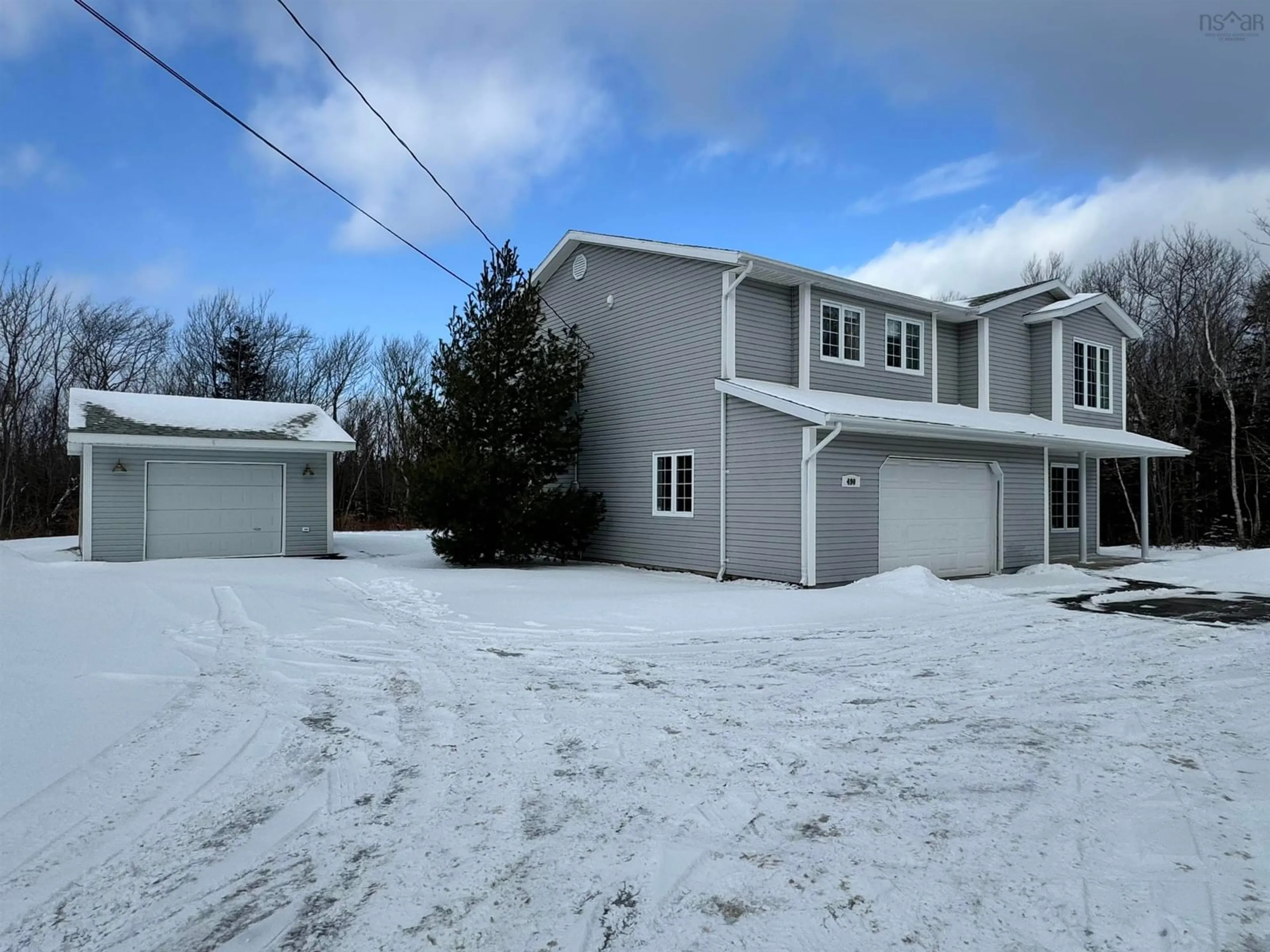 A pic from outside/outdoor area/front of a property/back of a property/a pic from drone, street for 490 Centerville St, Gardiner Mines Nova Scotia B1H 5L5