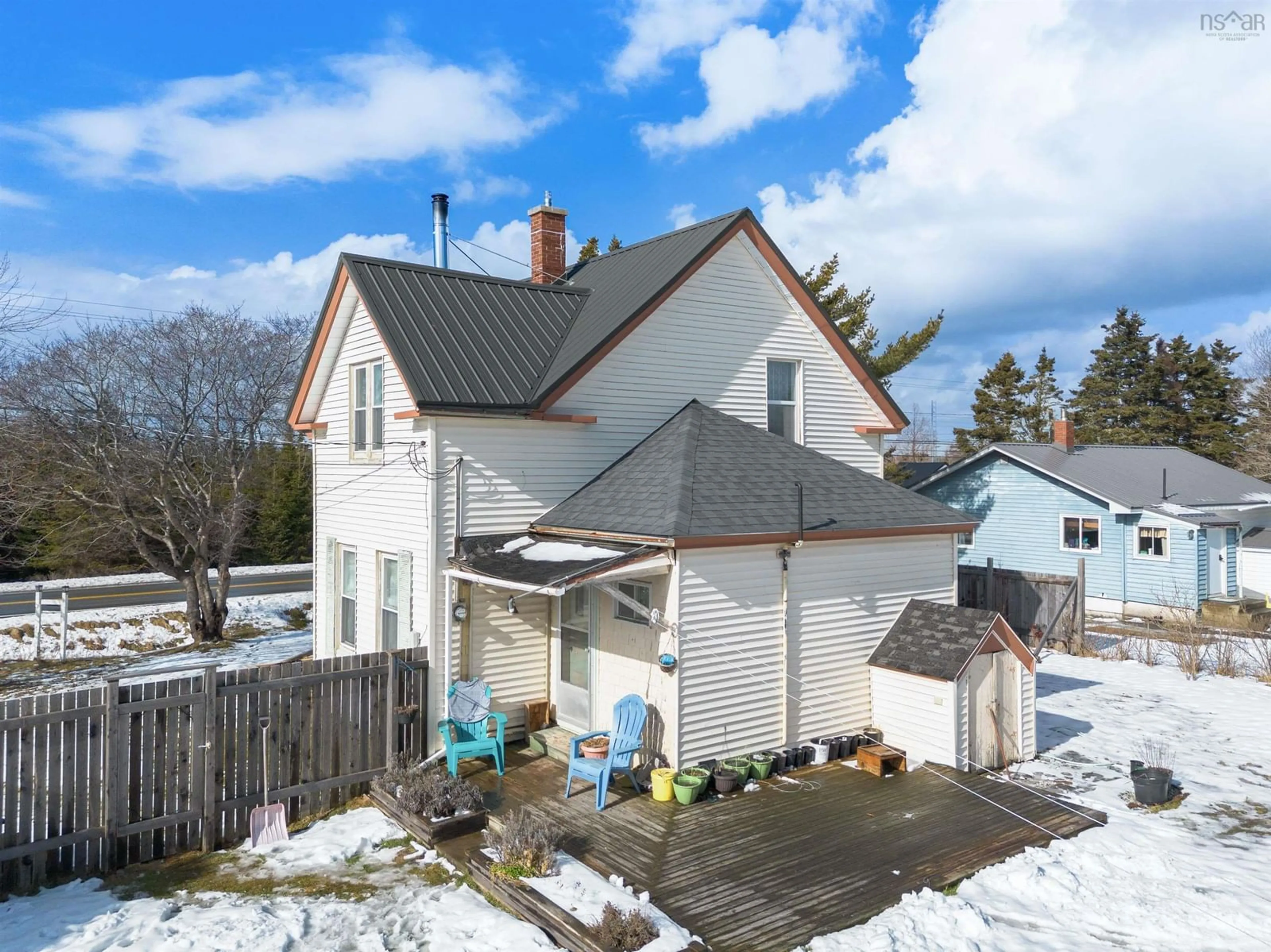 A pic from outside/outdoor area/front of a property/back of a property/a pic from drone, street for 341 Highway 330, North East Point Nova Scotia B0W 1G0