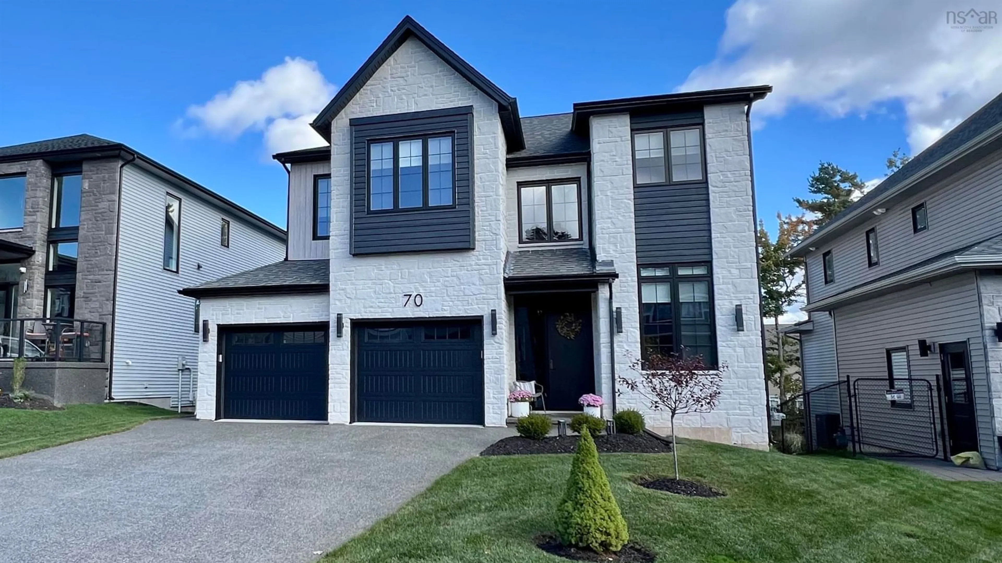 Home with brick exterior material, street for 70 Crownridge Dr, Bedford Nova Scotia B4B 0X4