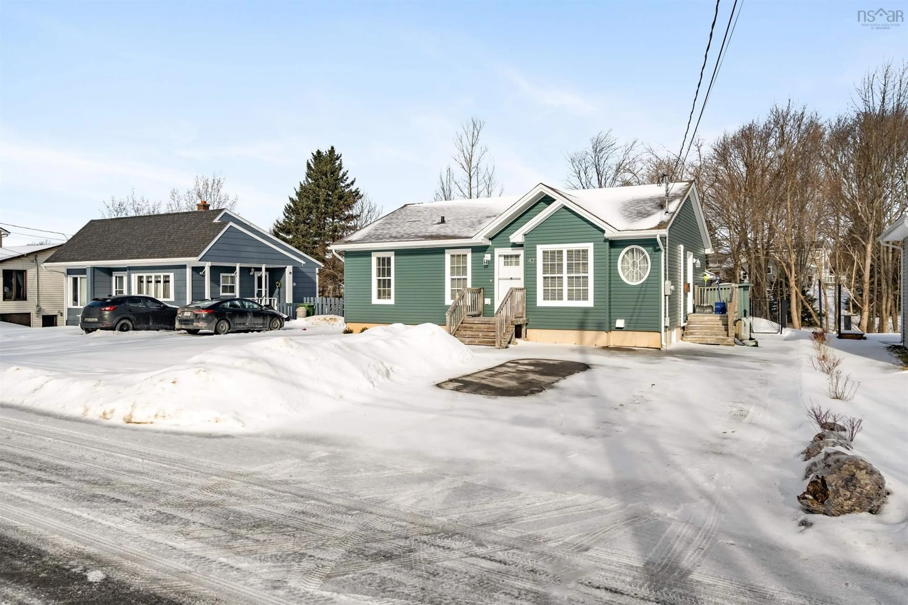 A pic from outside/outdoor area/front of a property/back of a property/a pic from drone, street for 47 Cameron Ave, New Glasgow Nova Scotia B2H 1S6