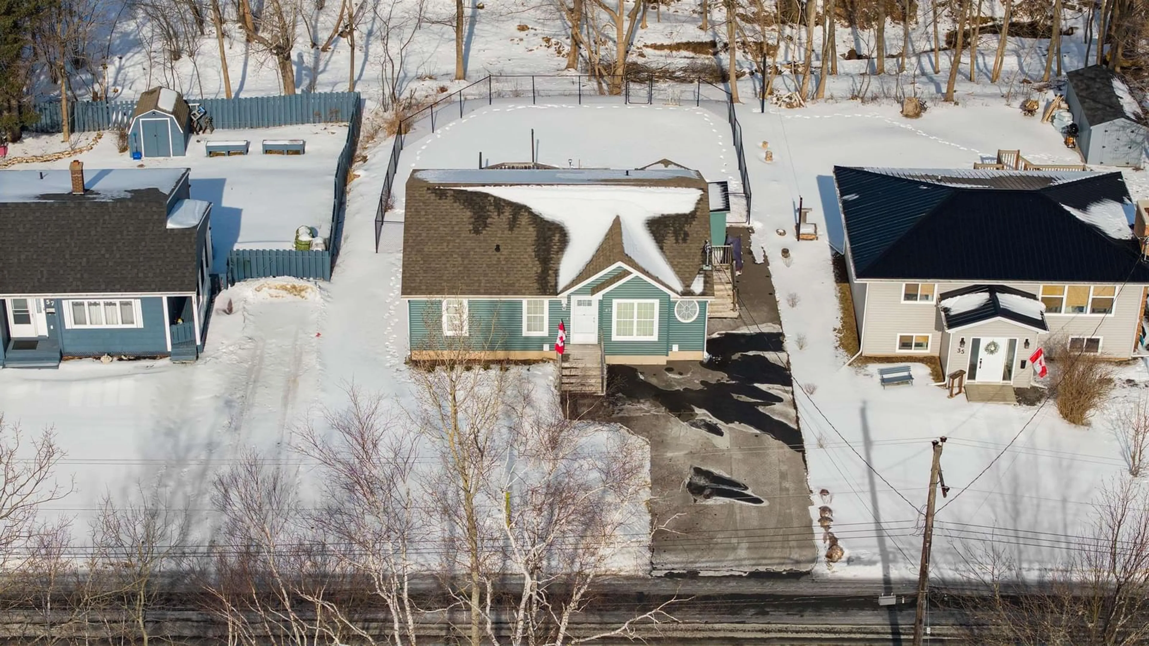 A pic from outside/outdoor area/front of a property/back of a property/a pic from drone, street for 47 Cameron Ave, New Glasgow Nova Scotia B2H 1S6