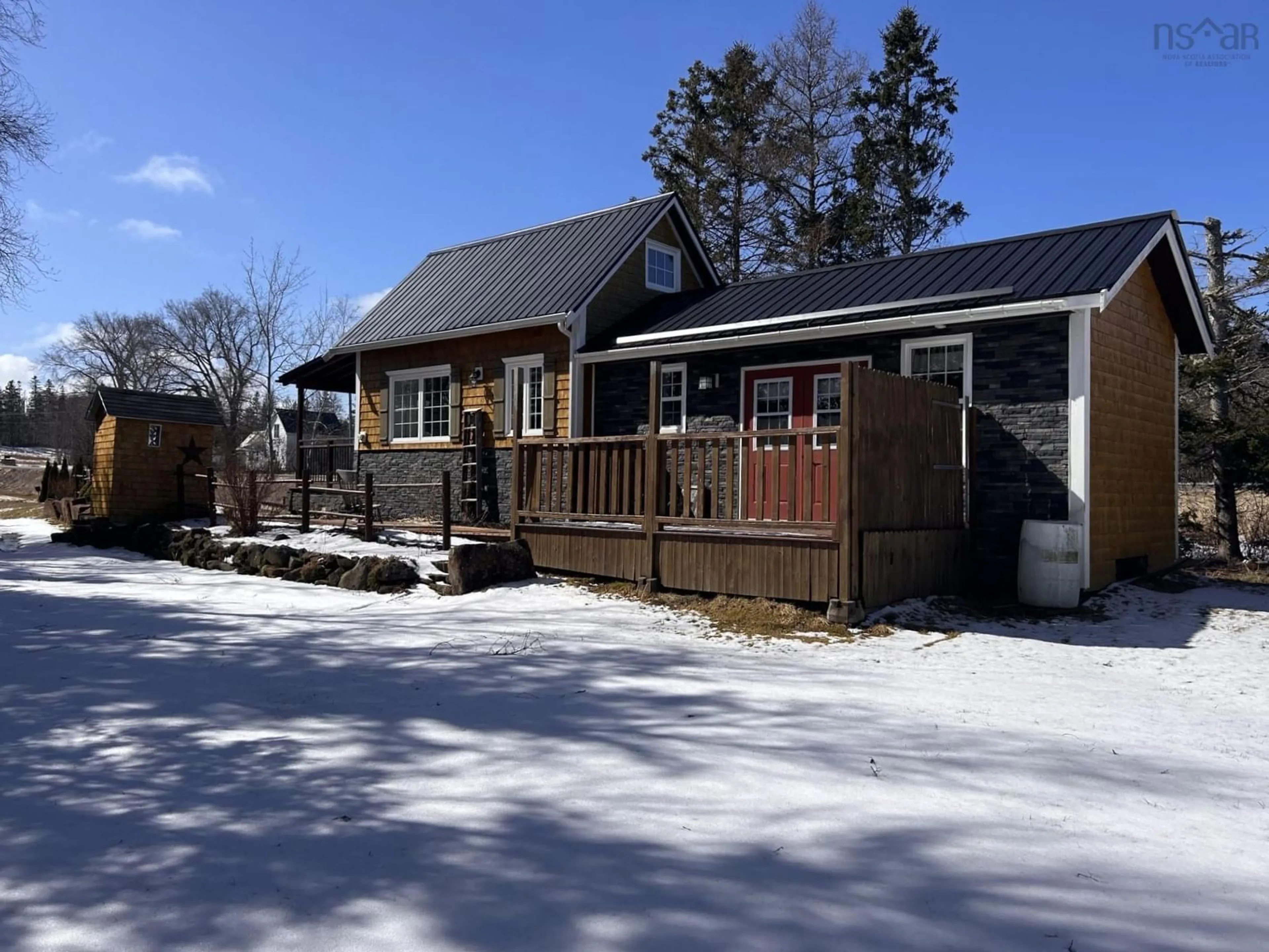 A pic from outside/outdoor area/front of a property/back of a property/a pic from drone, street for 3296 366 Hwy, Tidnish Bridge Nova Scotia B4H 3X9