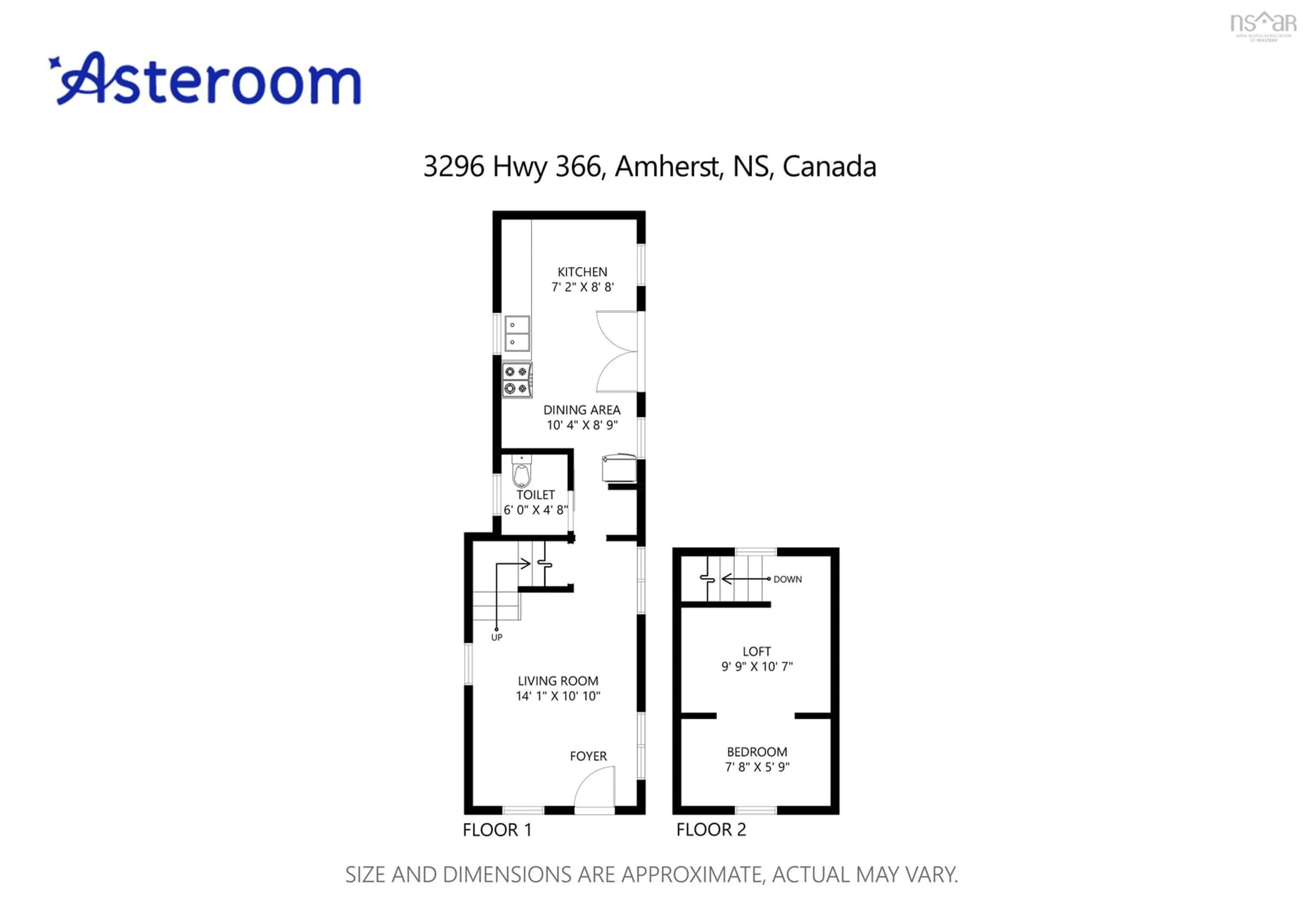 Floor plan for 3296 366 Hwy, Tidnish Bridge Nova Scotia B4H 3X9