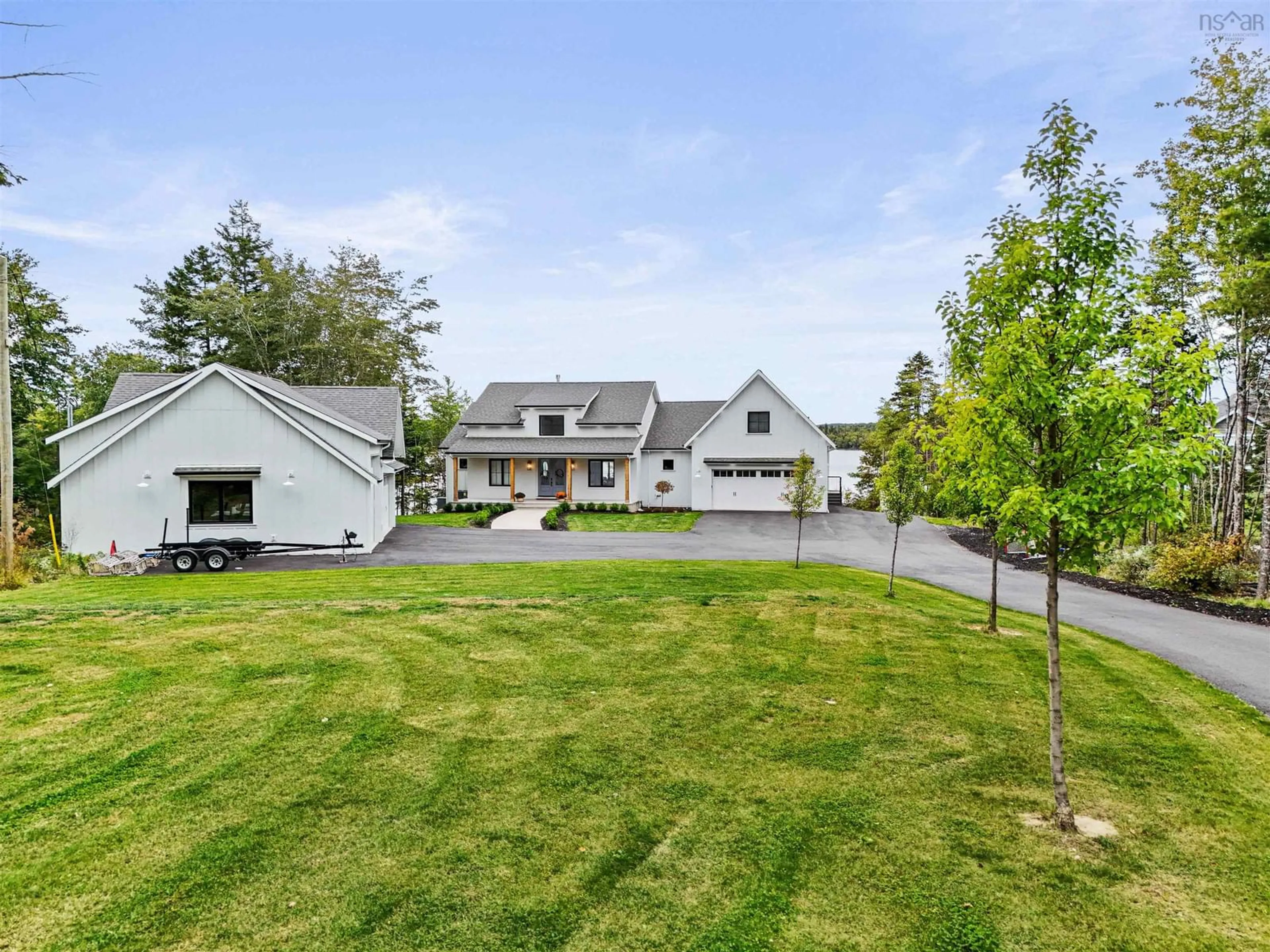 A pic from outside/outdoor area/front of a property/back of a property/a pic from drone, mountain view for 480 Mccabe Lake Dr, Middle Sackville Nova Scotia B4E 0N6