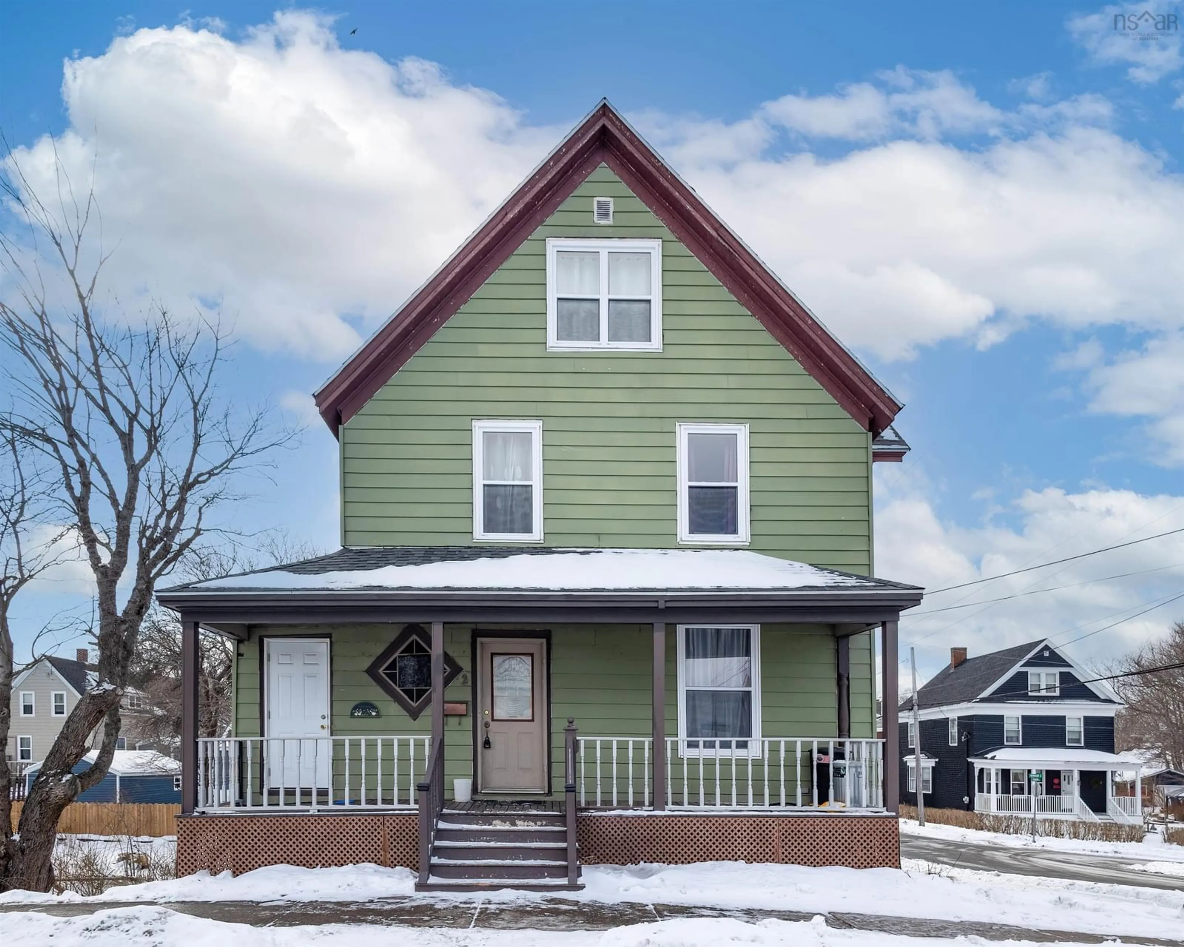 Home with vinyl exterior material, street for 2 Ingoville St, Sydney Nova Scotia B1S 2S9