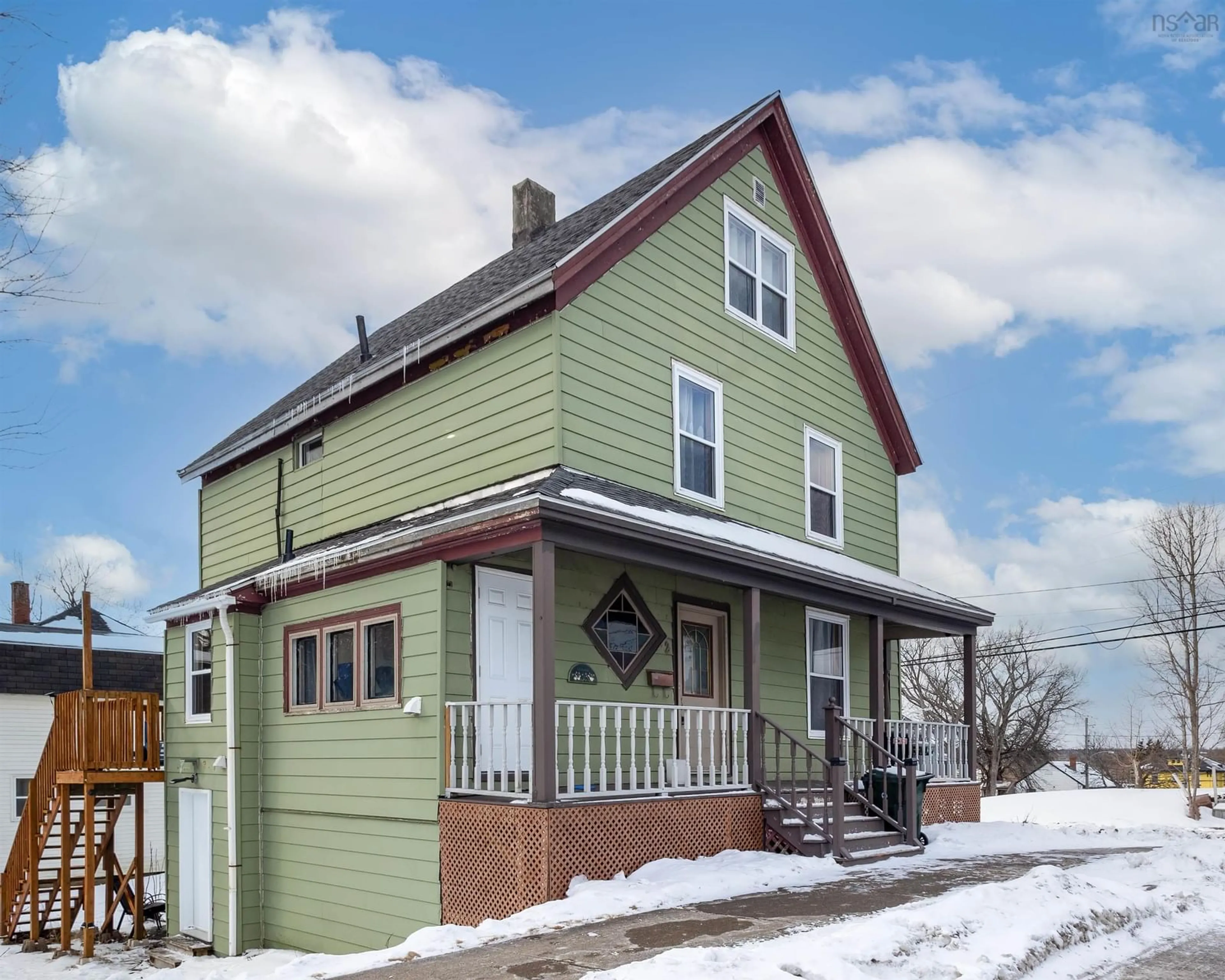 Home with vinyl exterior material, street for 2 Ingoville St, Sydney Nova Scotia B1S 2S9