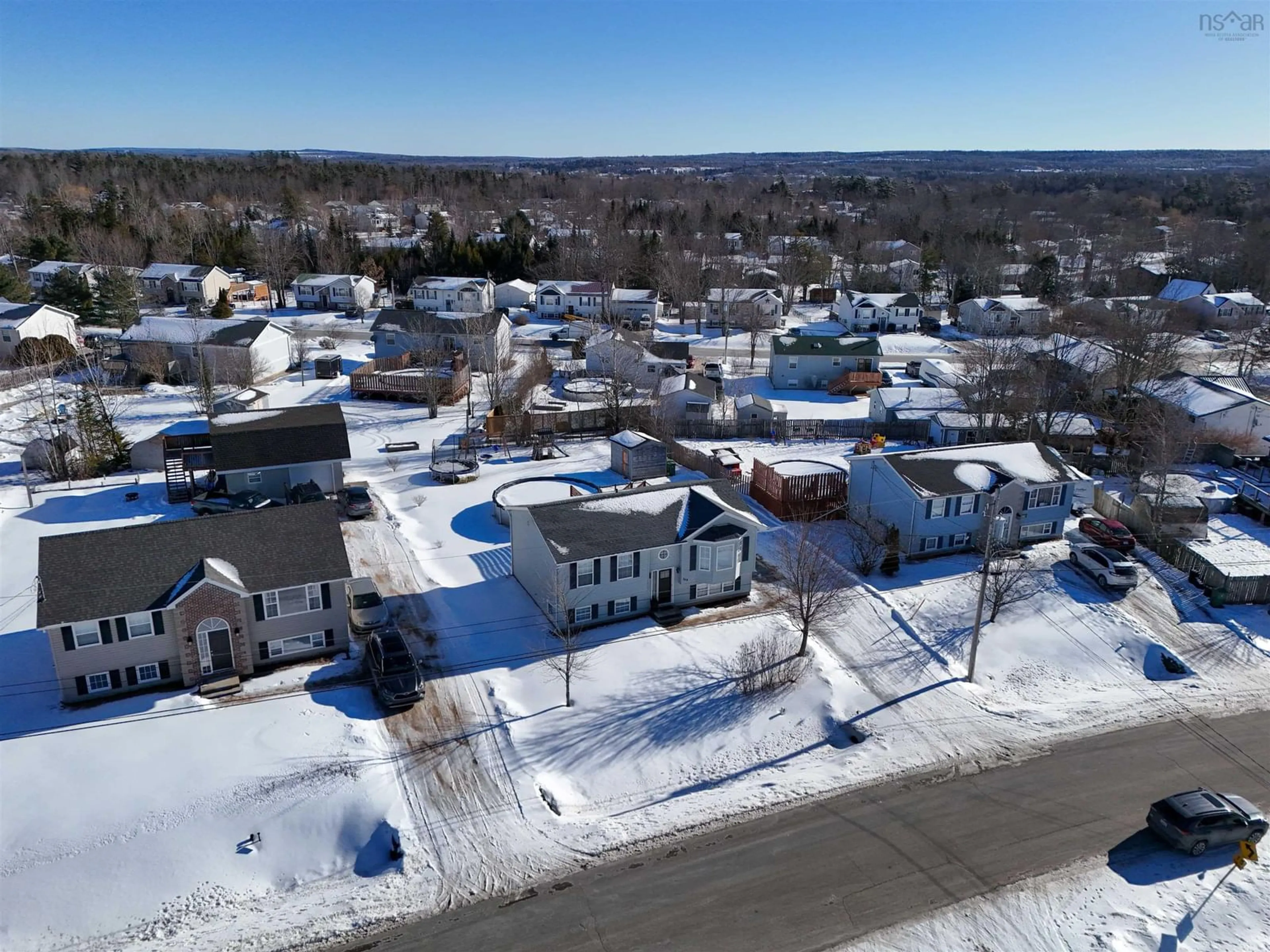 A pic from outside/outdoor area/front of a property/back of a property/a pic from drone, street for 169 Hemlock Dr, Elmsdale Nova Scotia B2S 1B9