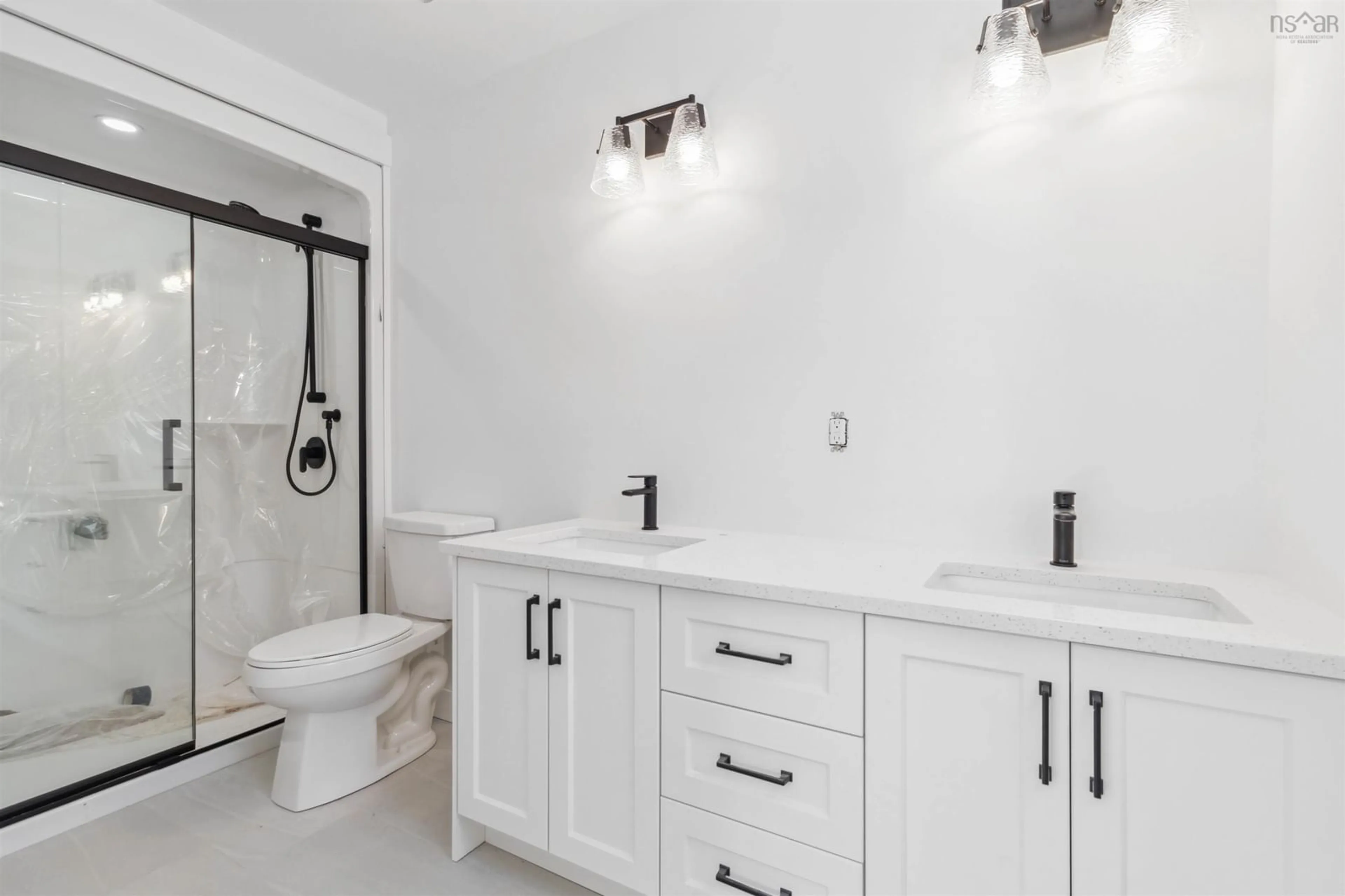 Contemporary bathroom, ceramic/tile floor for 20 Jessome Ave, Lantz Nova Scotia B2S 0K6