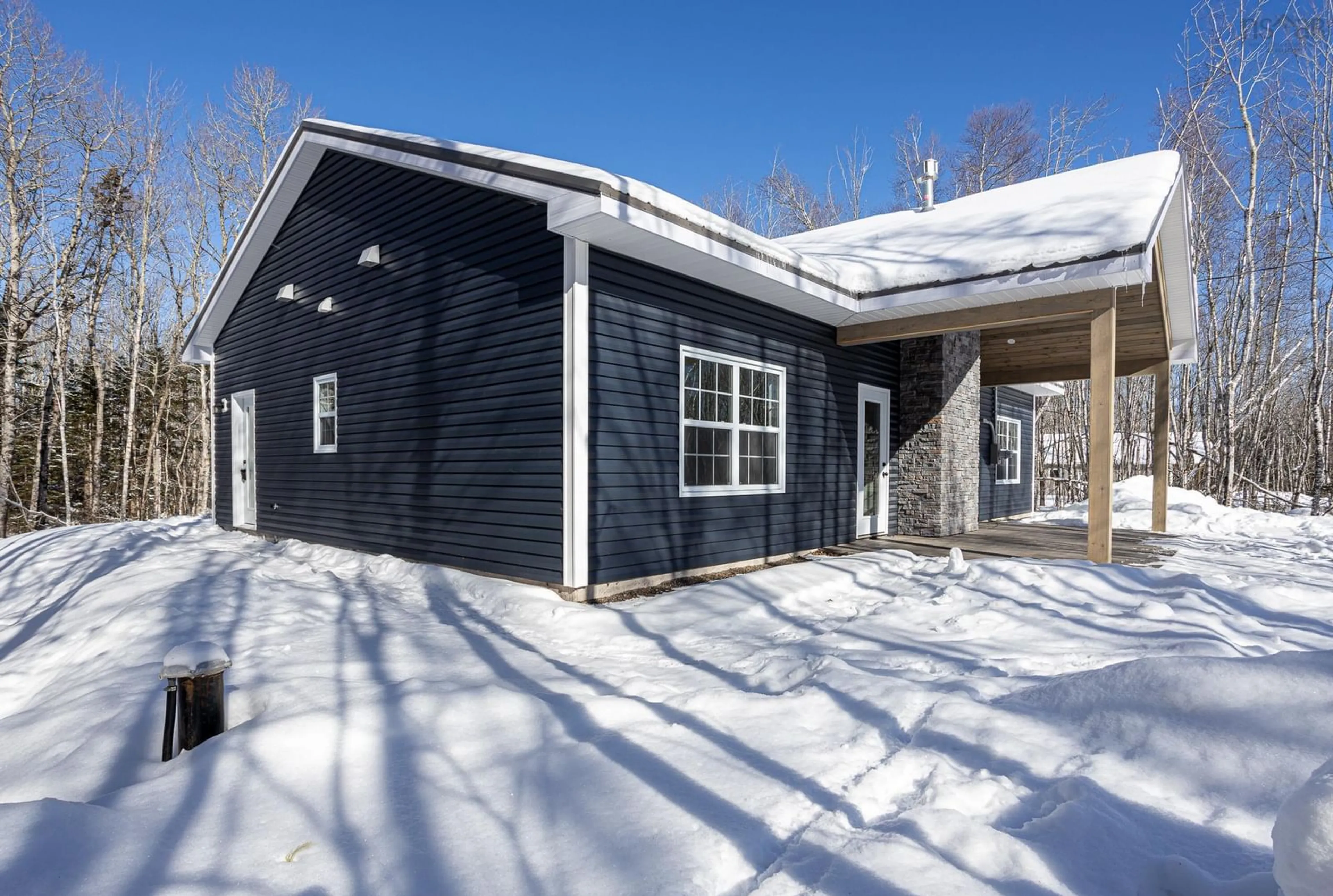 Home with vinyl exterior material, street for 5915 Wentworth Collingwood Rd, Wentworth Nova Scotia B0M 1Z0