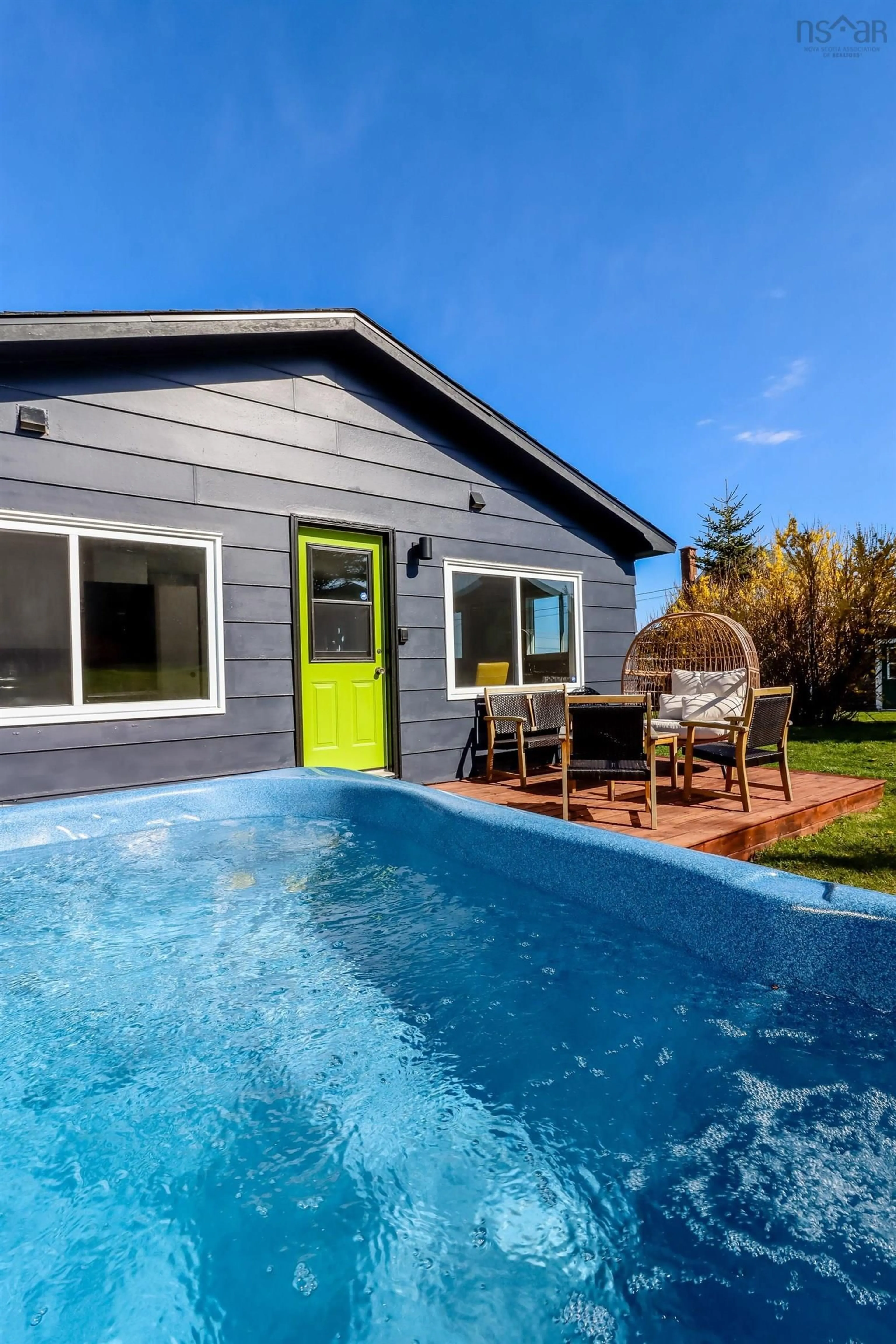 Home with vinyl exterior material, water/lake/river/ocean view for 20 Cove Rd, Halls Harbour Nova Scotia B0P 1J0