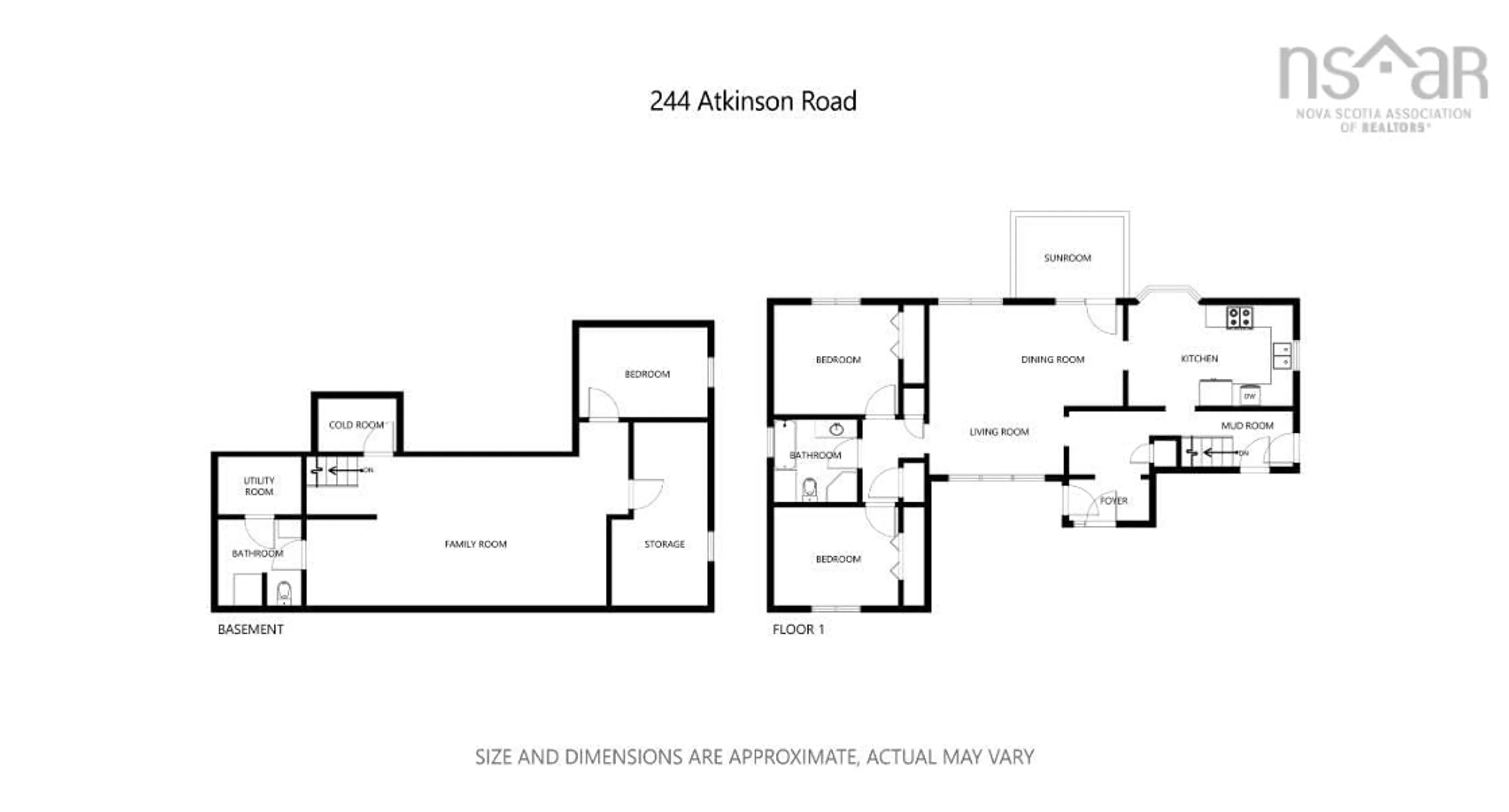 Floor plan for 244 Atkinson Rd, Southampton Nova Scotia B0M 1W0