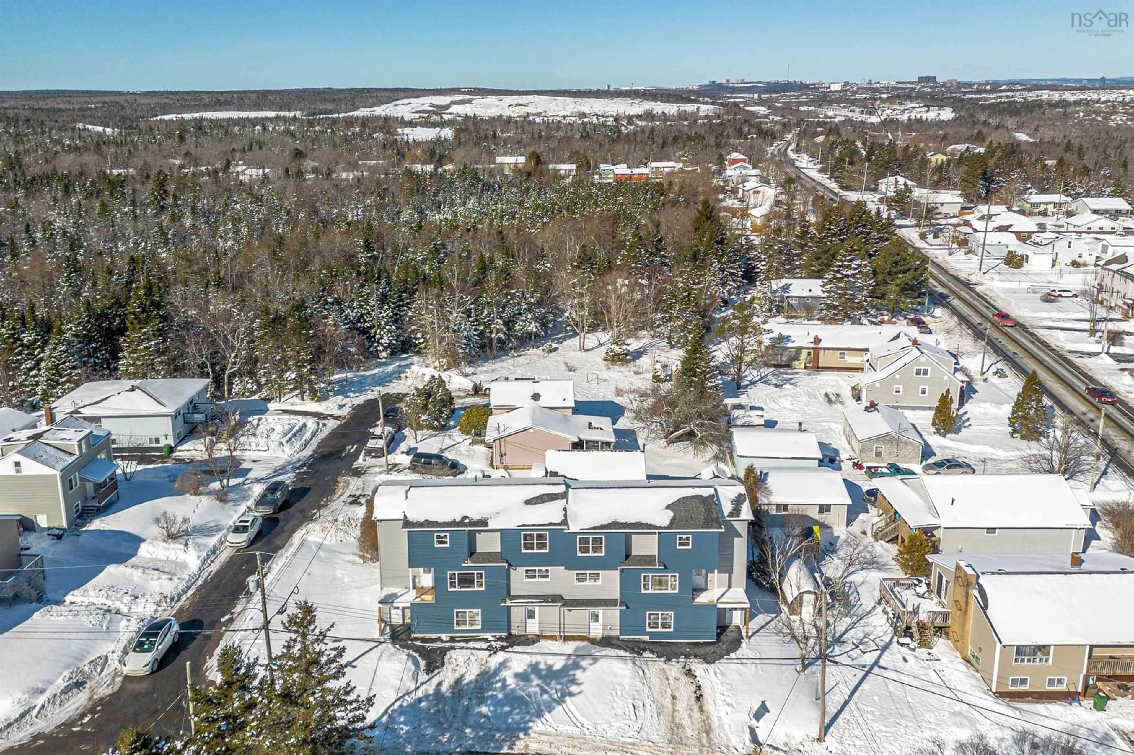 A pic from outside/outdoor area/front of a property/back of a property/a pic from drone, building for 3 - 5 - 7 - 9 Charlton Ave, Halifax Nova Scotia B3R 1A9