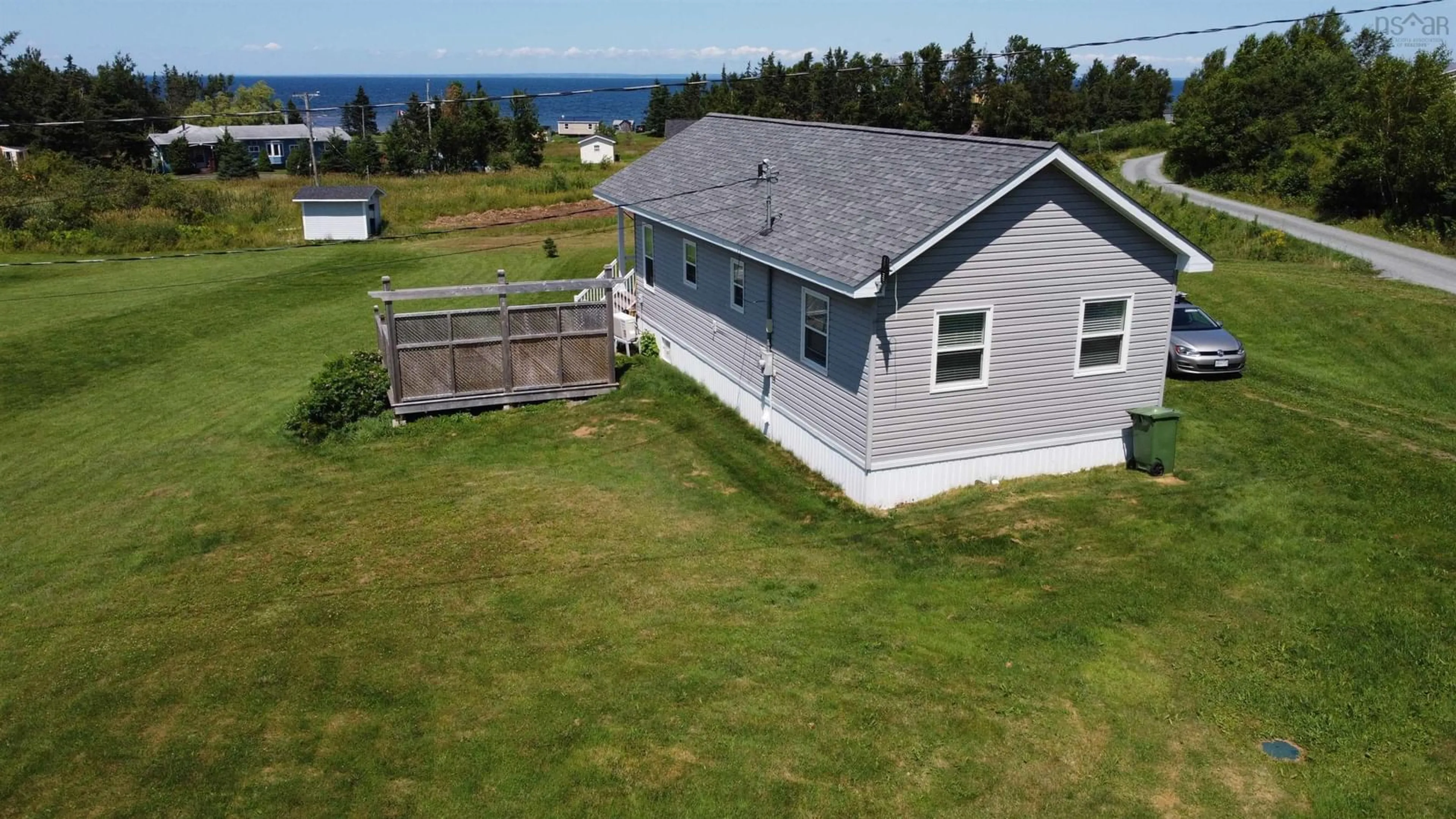 A pic from outside/outdoor area/front of a property/back of a property/a pic from drone, water/lake/river/ocean view for 39 Heron Dr, Caribou River Nova Scotia B0K 1H0