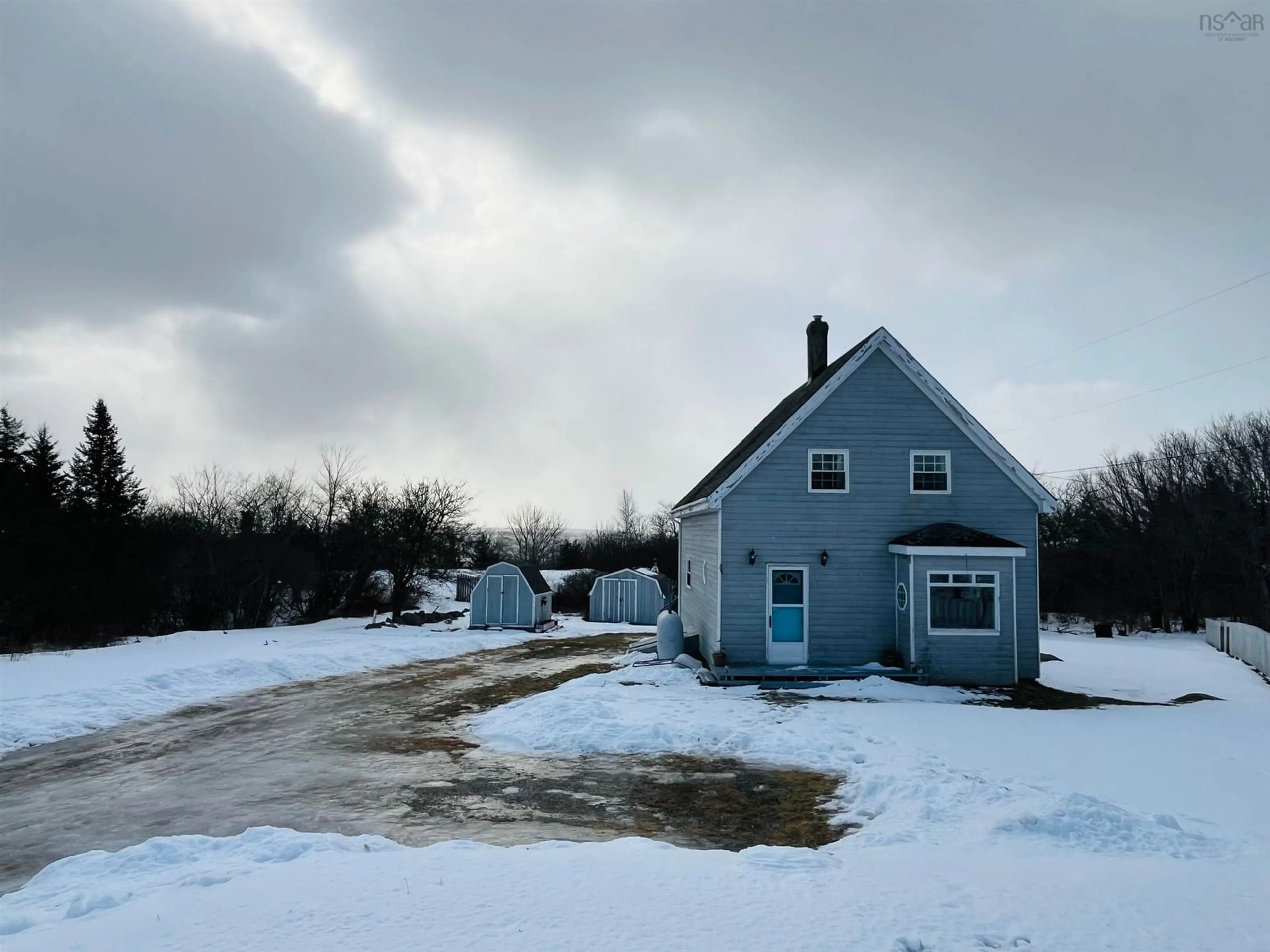 A pic from outside/outdoor area/front of a property/back of a property/a pic from drone, street for 1716 Sandy Point Rd, Sandy Point Nova Scotia B0T 1W0