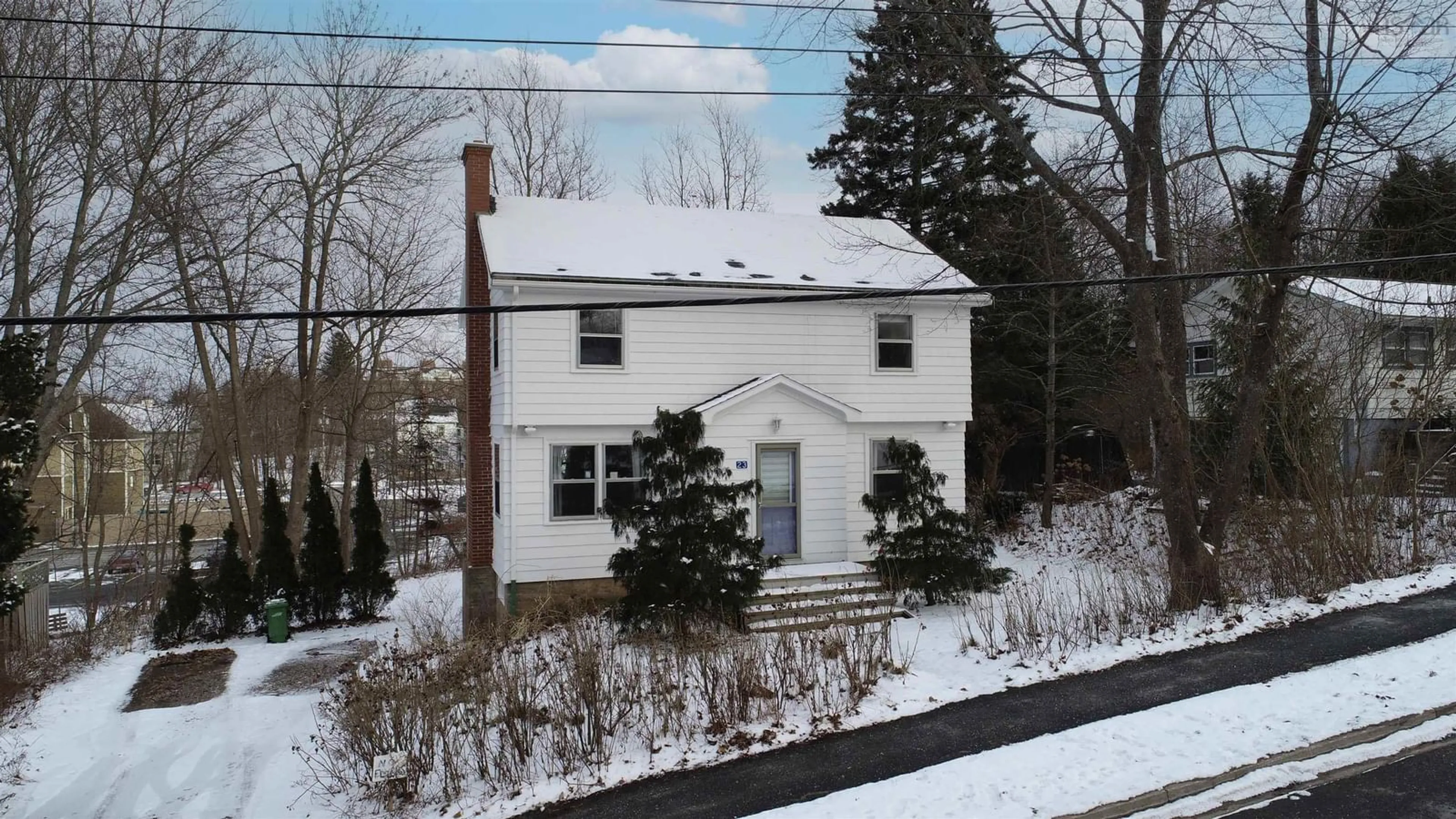 A pic from outside/outdoor area/front of a property/back of a property/a pic from drone, street for 23 Chestnut Ave, Wolfville Nova Scotia B4P 1V7