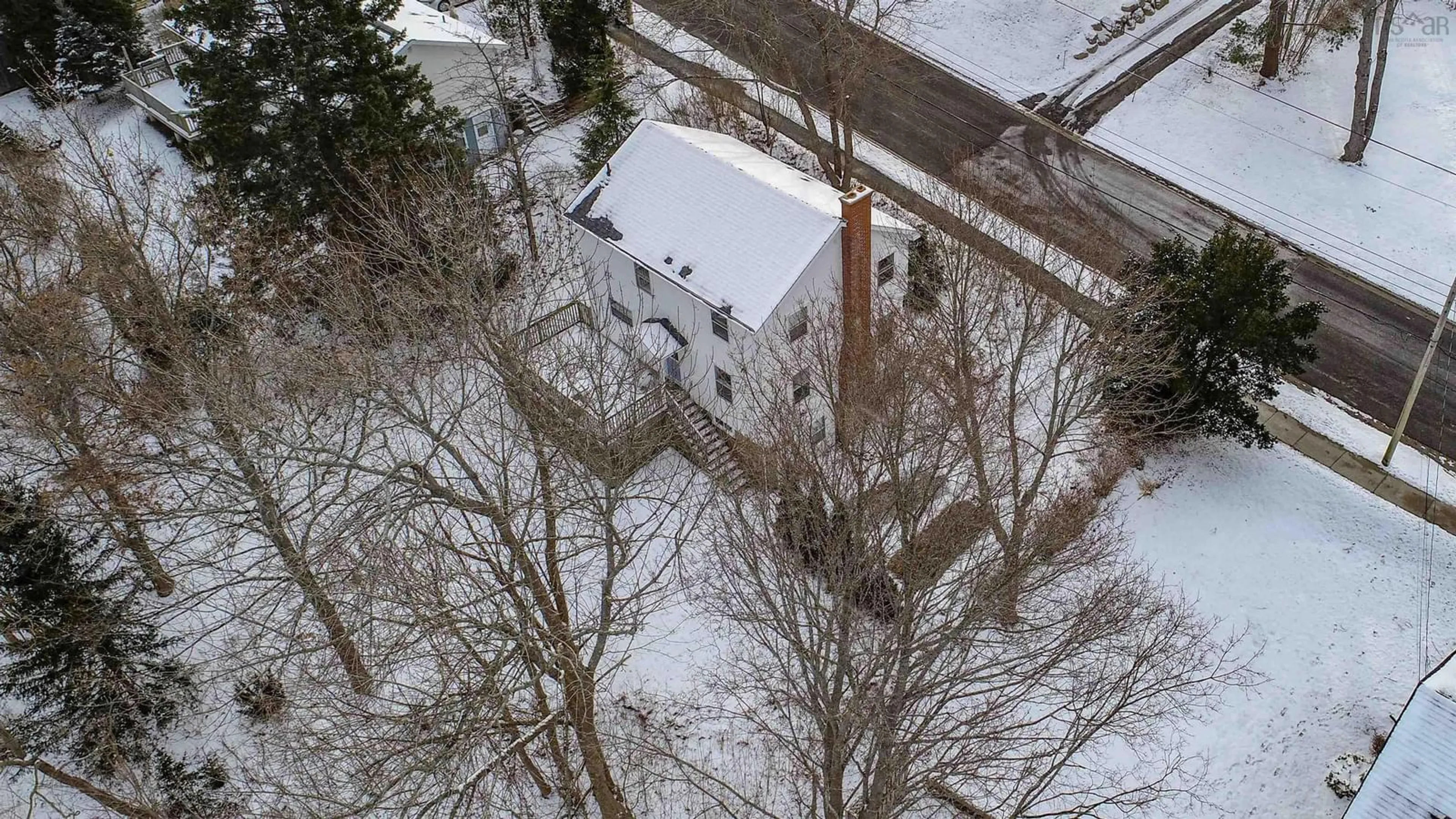 A pic from outside/outdoor area/front of a property/back of a property/a pic from drone, street for 23 Chestnut Ave, Wolfville Nova Scotia B4P 1V7