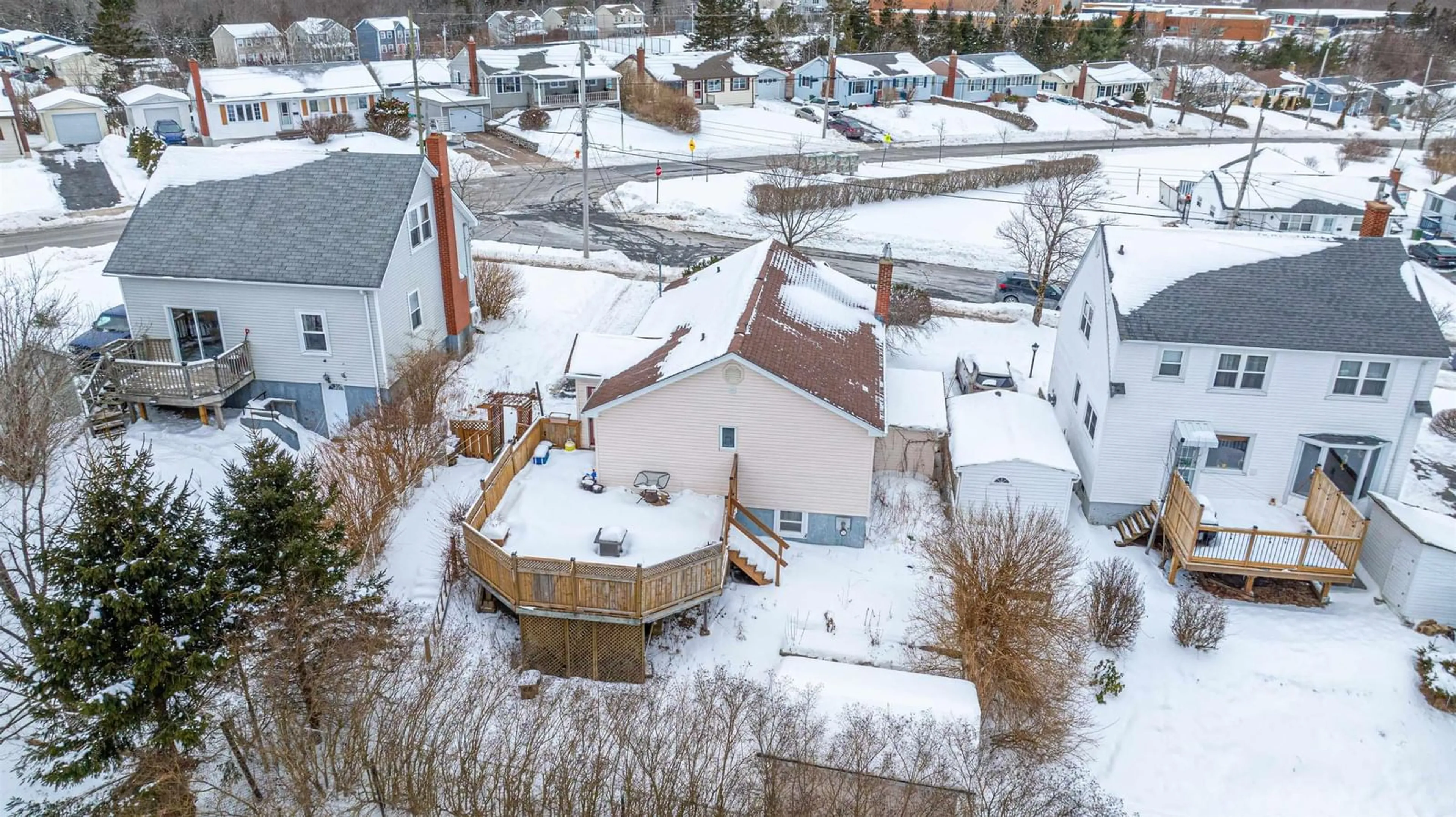 A pic from outside/outdoor area/front of a property/back of a property/a pic from drone, city buildings view from balcony for 37 Arvida Ave, Spryfield Nova Scotia B3R 1K7