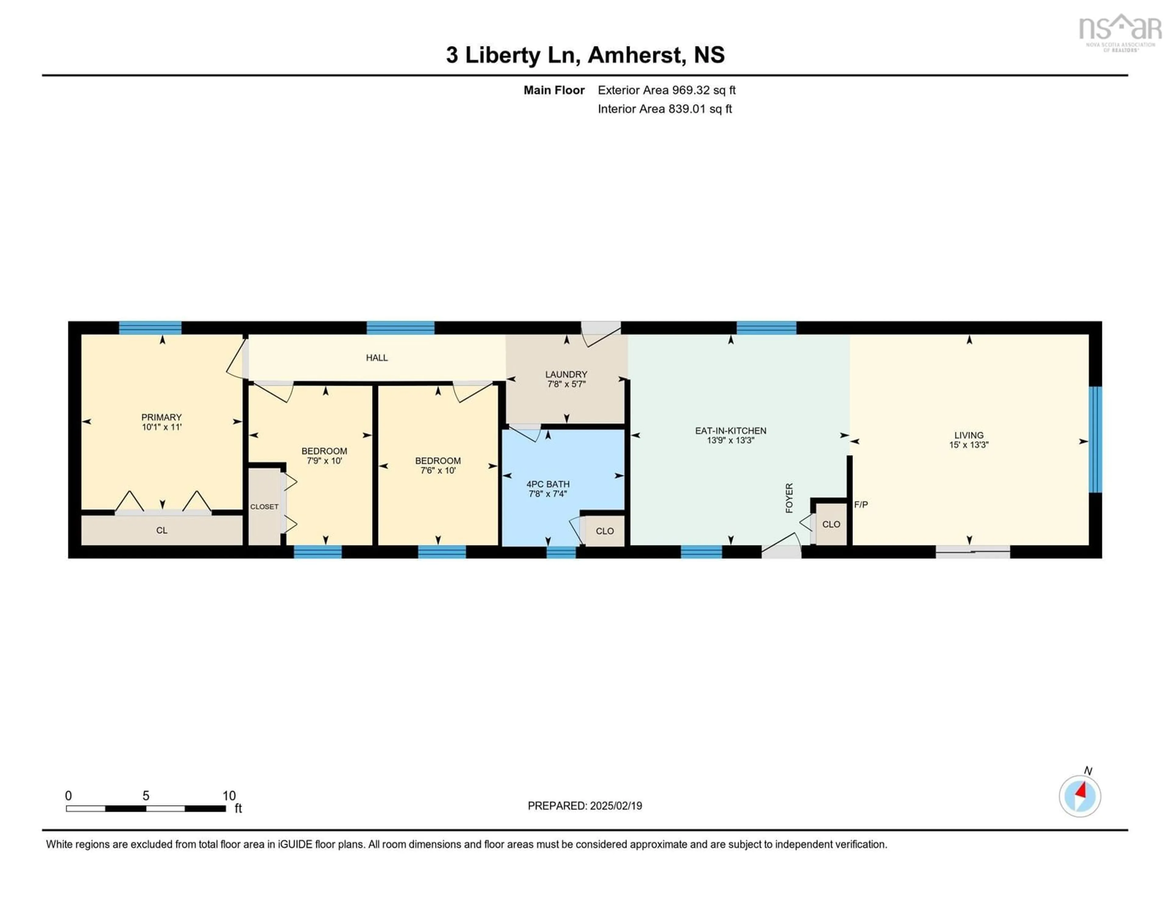 Floor plan for 3 Liberty Lane, Amherst Nova Scotia B4H 2K5