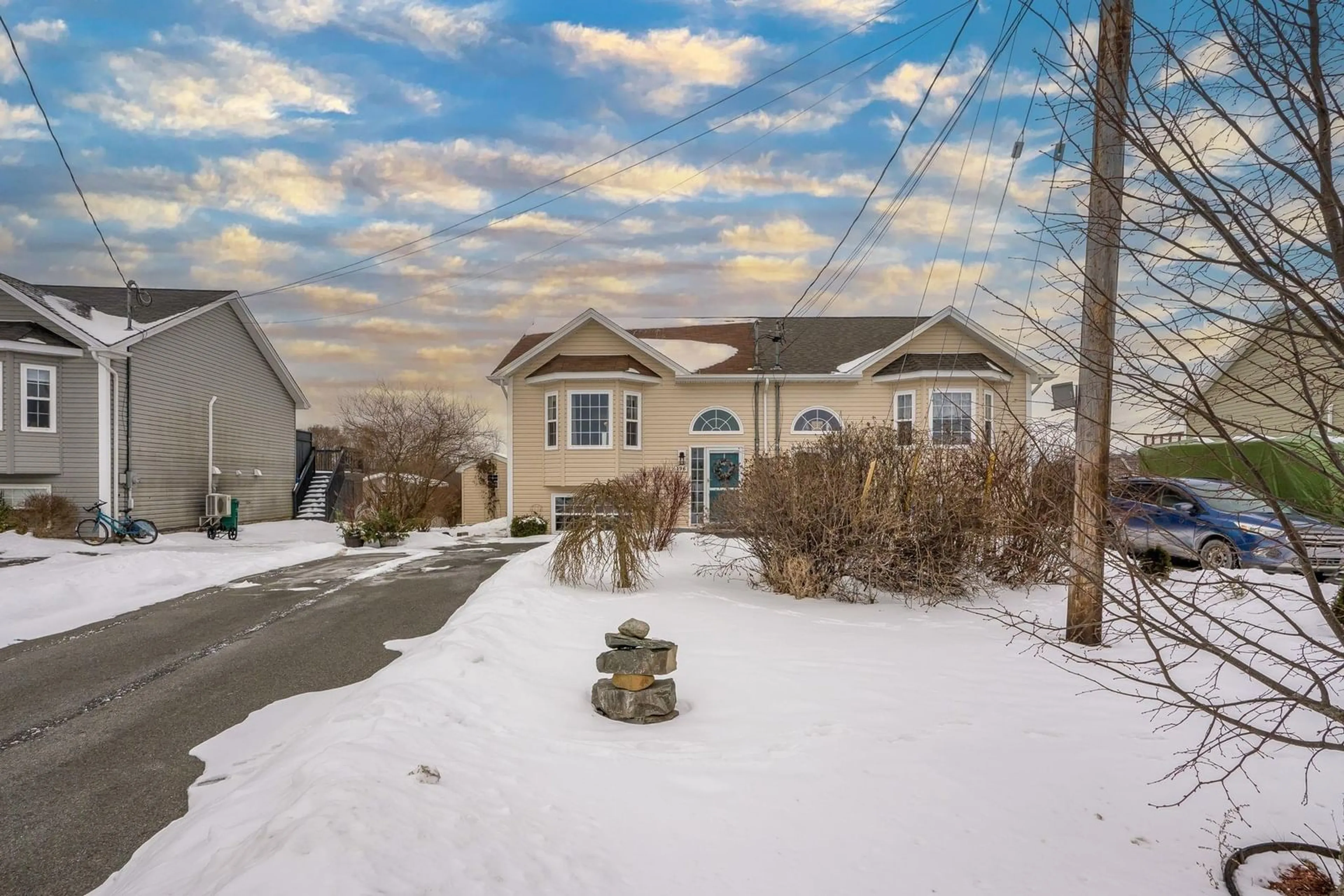 A pic from outside/outdoor area/front of a property/back of a property/a pic from drone, street for 196 Payzant Dr, Windsor Nova Scotia B0N 2T0