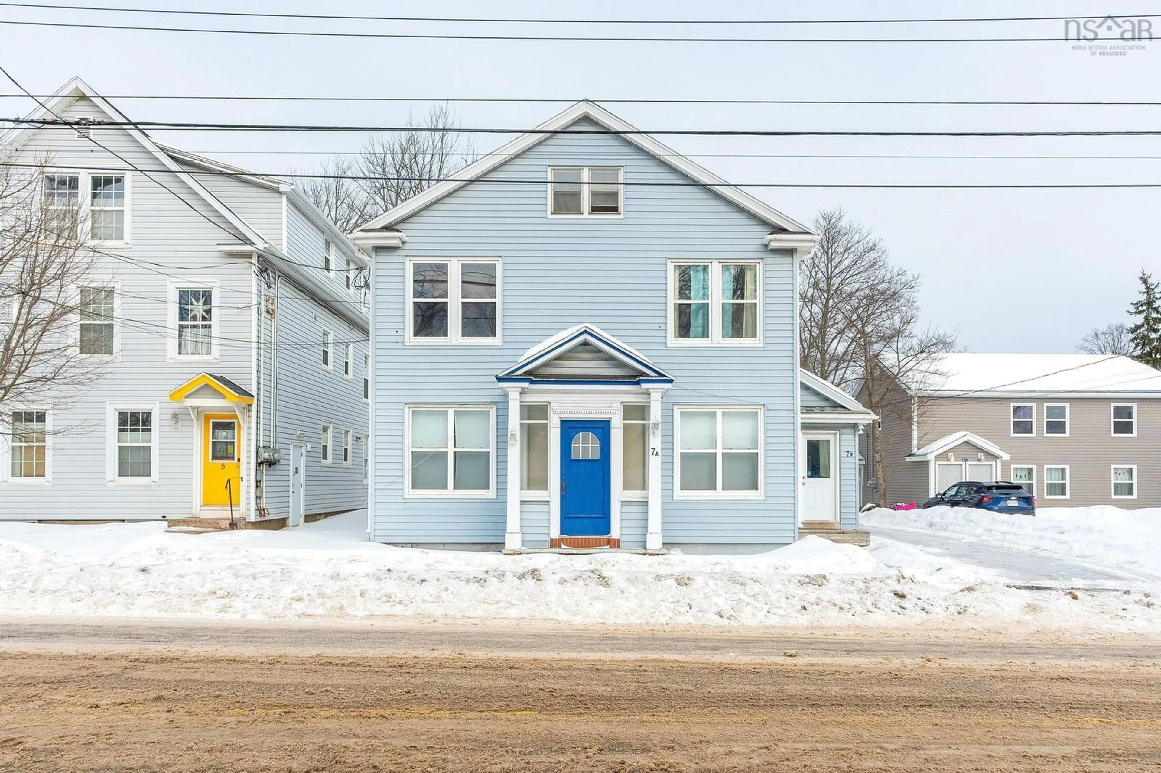 Home with vinyl exterior material, street for 7 Bridge St, Middleton Nova Scotia B0S 1P0