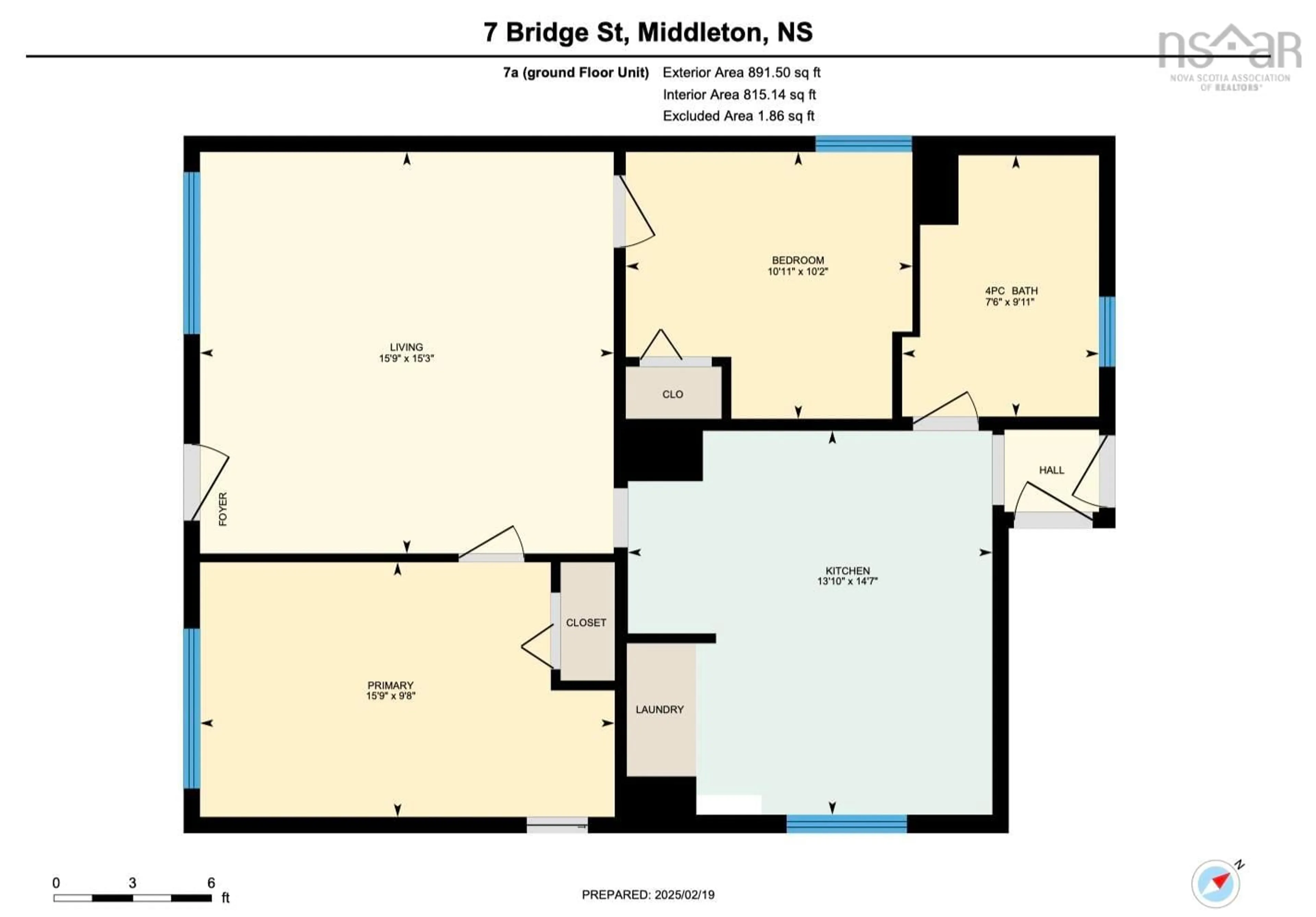 Floor plan for 7 Bridge St, Middleton Nova Scotia B0S 1P0